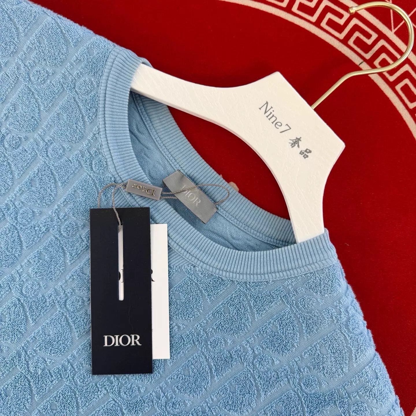 Dior Dior Oblique Blue Logo Terry Crew Neck T-Shirt S Size US S / EU 44-46 / 1 - 3 Thumbnail