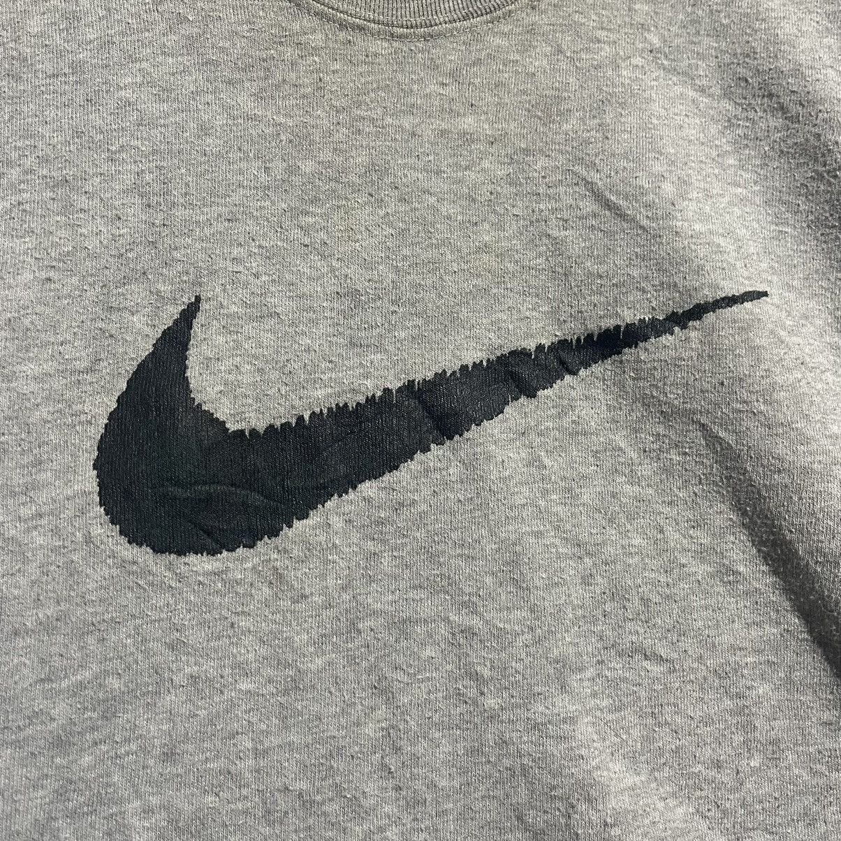 Nike 1990s Nike Swoosh Crewneck Sweatshirt Grey Size US L / EU 52-54 / 3 - 3 Thumbnail