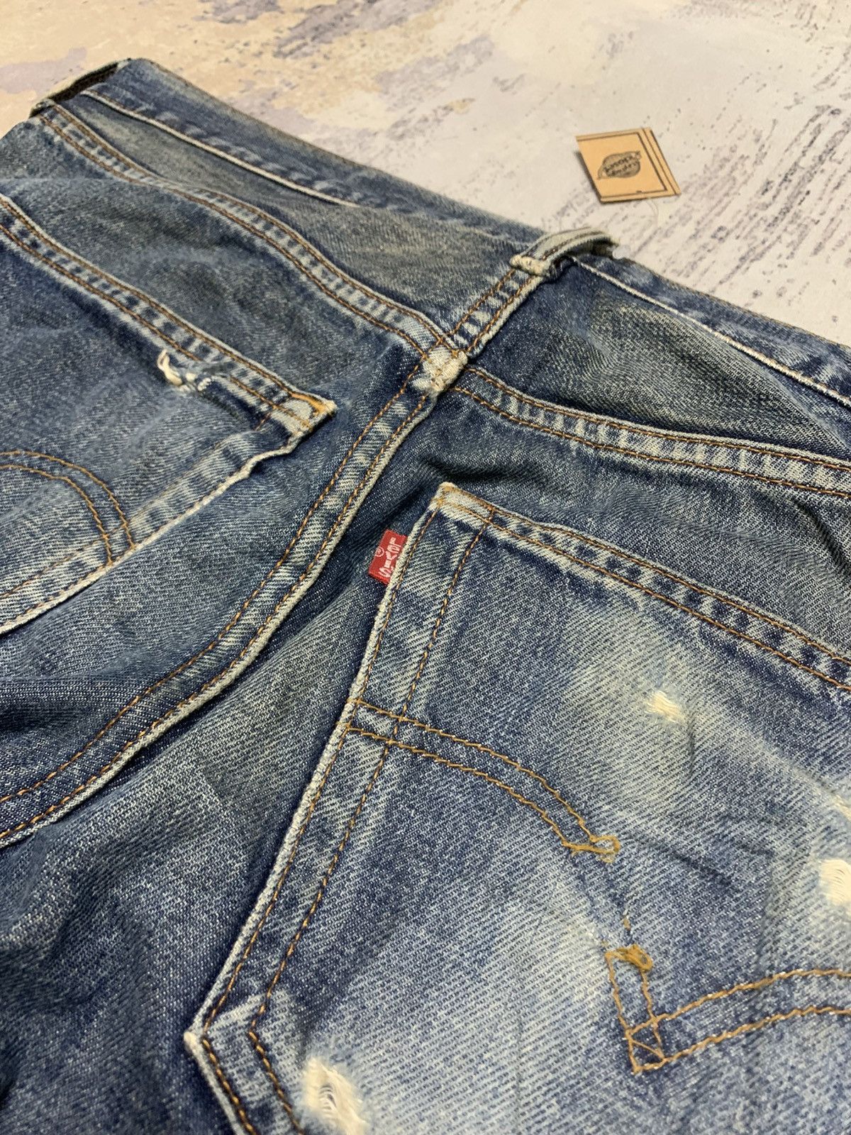 Levi's VTG 90s Levi’s 508 Straight Leg Denim Jeans Faded Wash 38x30 Size US 38 / EU 54 - 9 Thumbnail