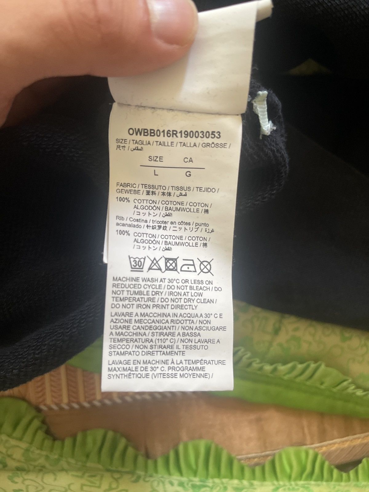 Off-White Off-White Virgil Abloh Black Pullover Hoodie 2013 Size US L / EU 52-54 / 3 - 6 Thumbnail