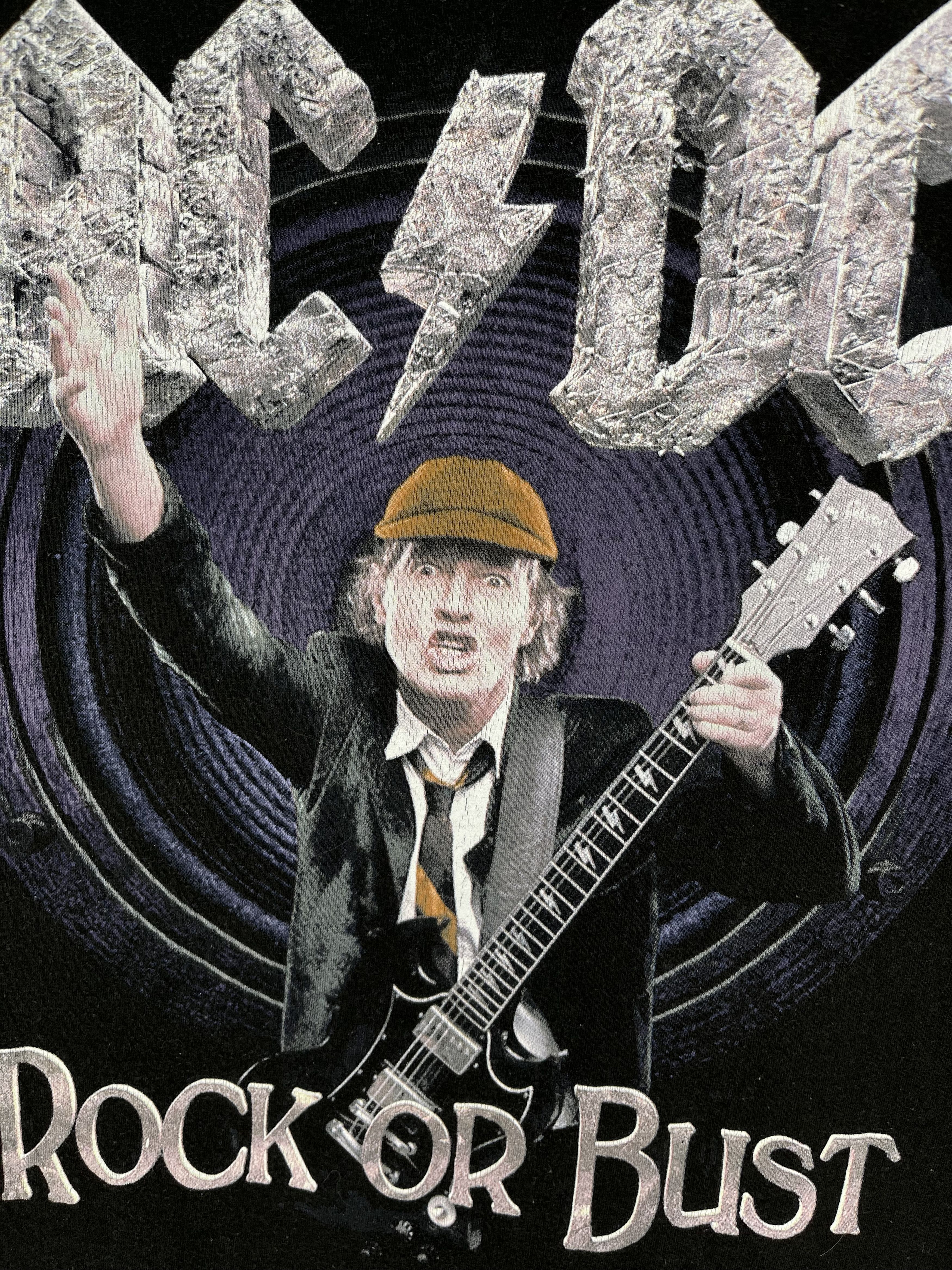 AC/DC × Band Tees Vintage Y2K AC/DC Band Rock Tour Tee Streetwear Style Size US M / EU 48-50 / 2 - 8 Thumbnail