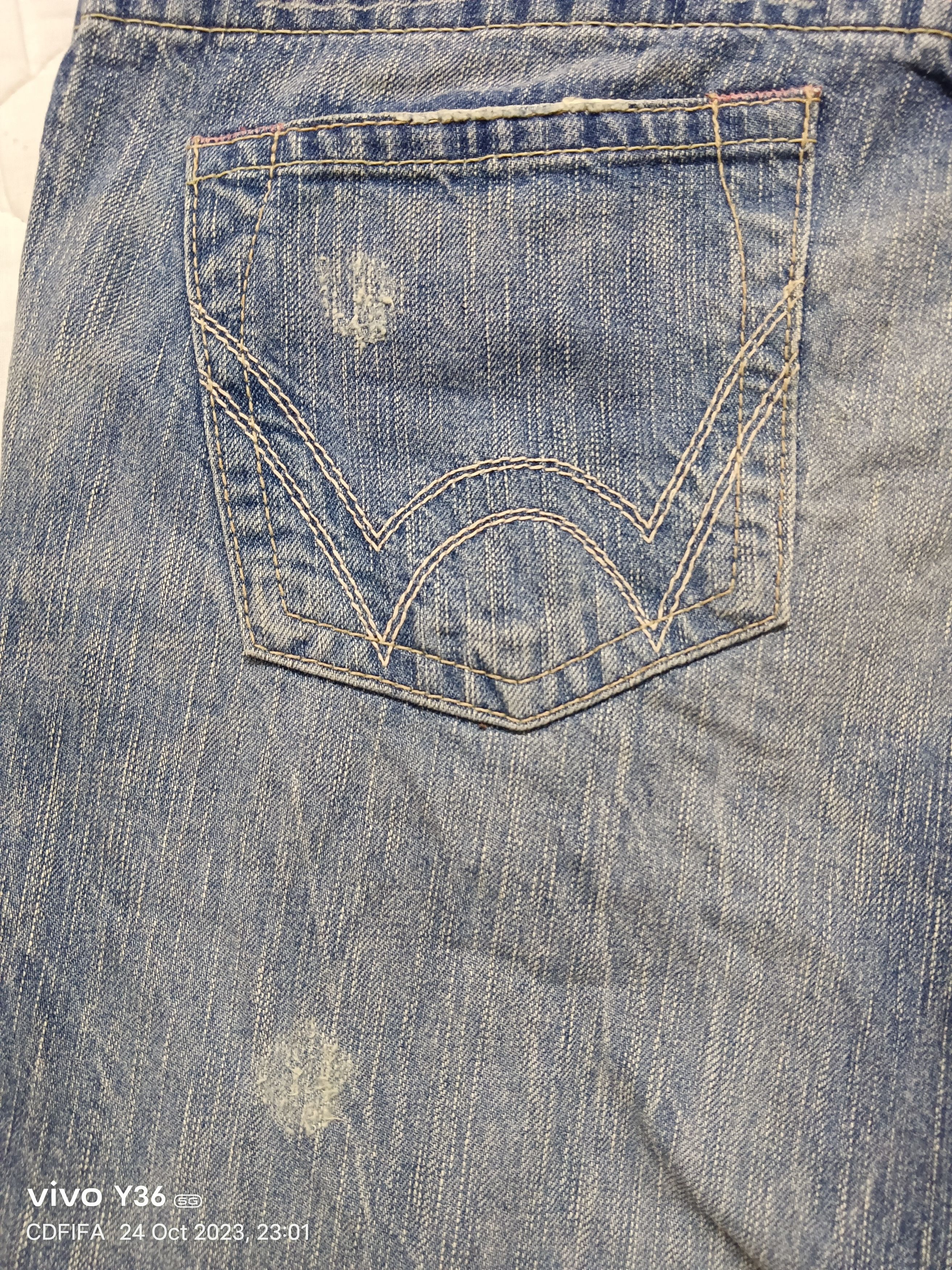 Edwin Hot🔥🔥Edwin 503 Blue Trip Low Rise Flare Jeans Size US 30 / EU 46 - 10 Thumbnail