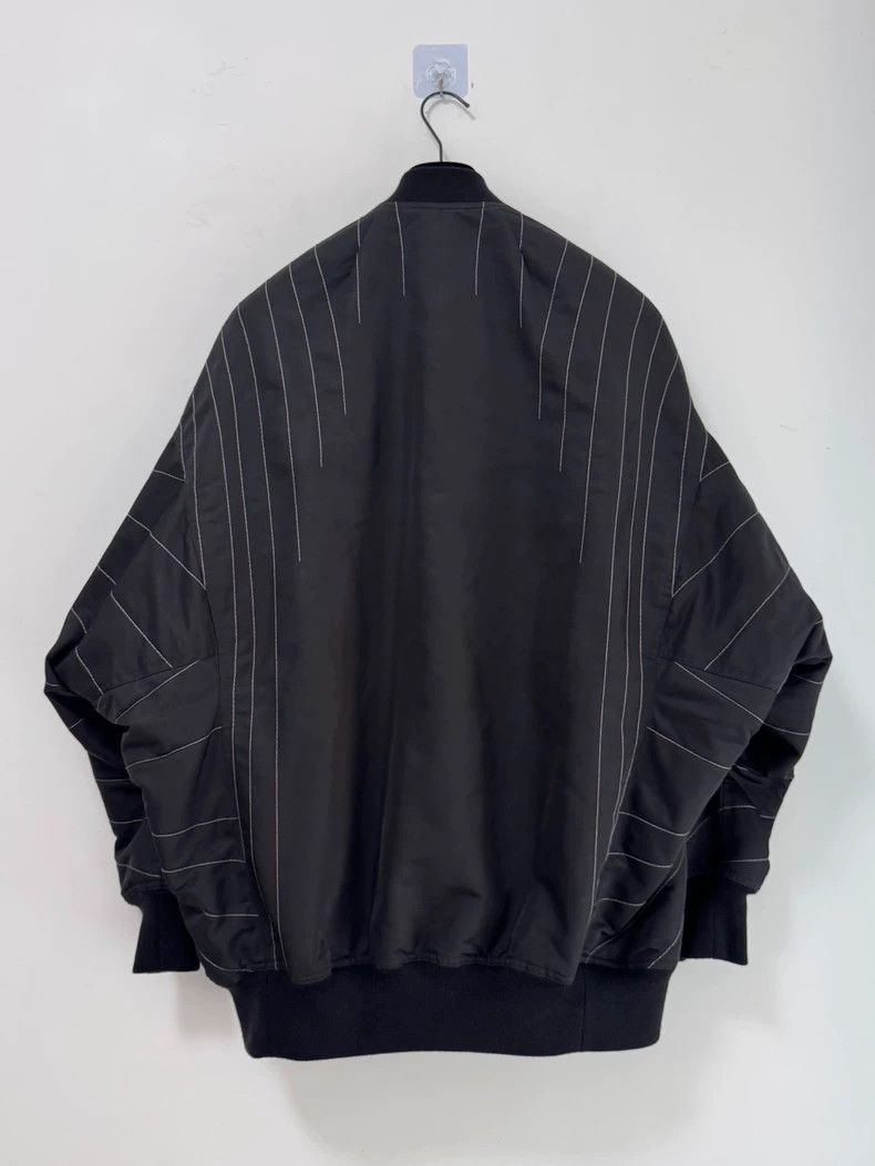 Rick Owens rick owens size 36 23 FW Black Quilted Radial Stripe Jumbo Size US M / EU 48-50 / 2 - 3 Thumbnail