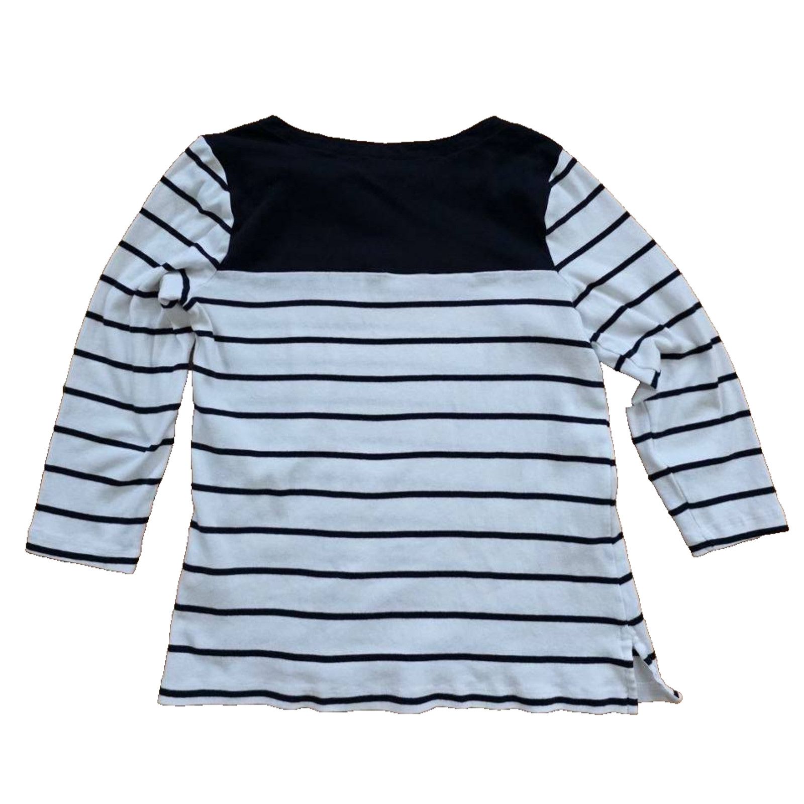 Nautica Nautica Womens Breton Striped 3/4 Sleve Pure Shirt S A001557 Size S / US 4 / IT 40 - 7 Thumbnail