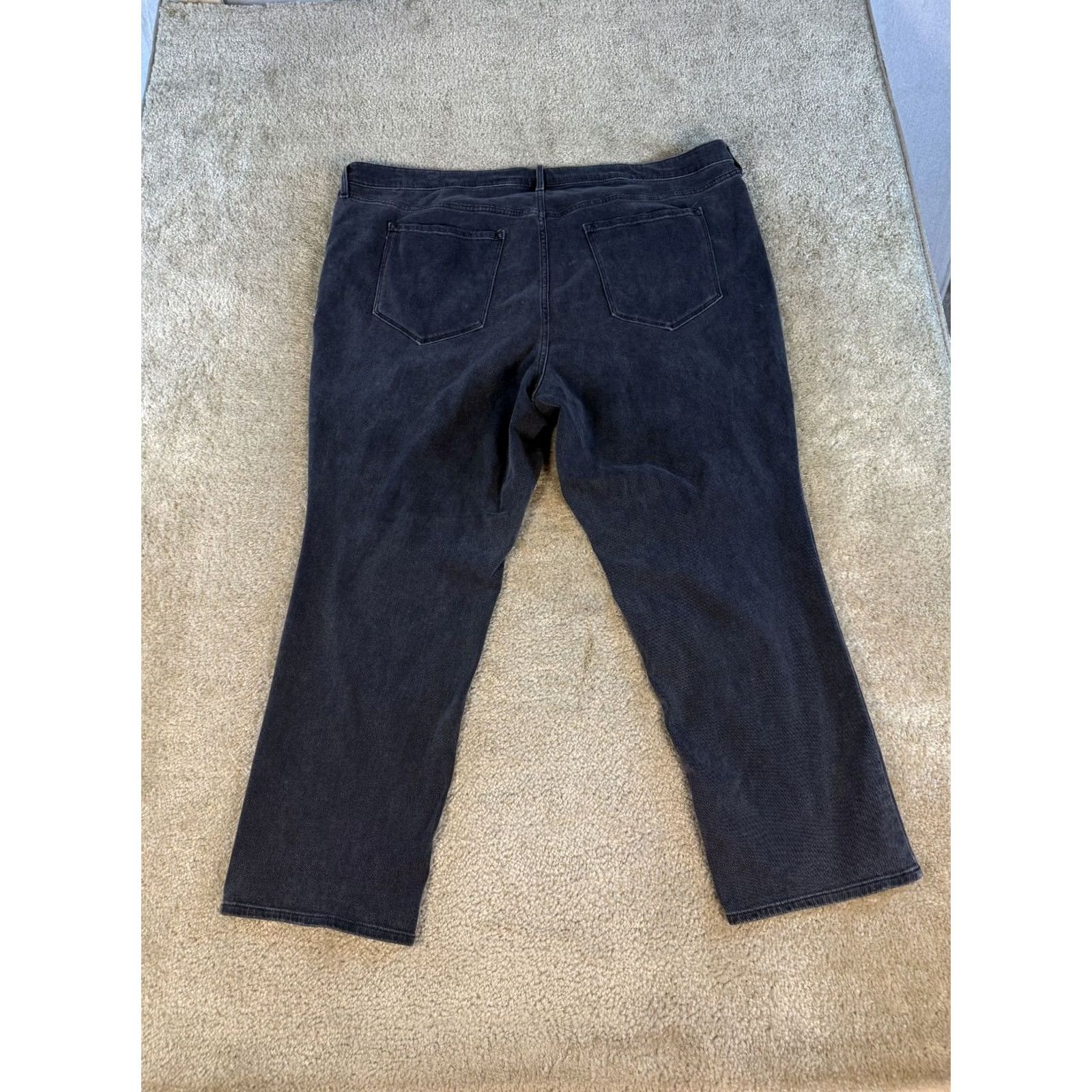 Old Navy Old Navy Jeans Women's Size 28 Black High Rise Stretch Straight Pants Size 36" / US 14 / IT 50 - 6 Thumbnail