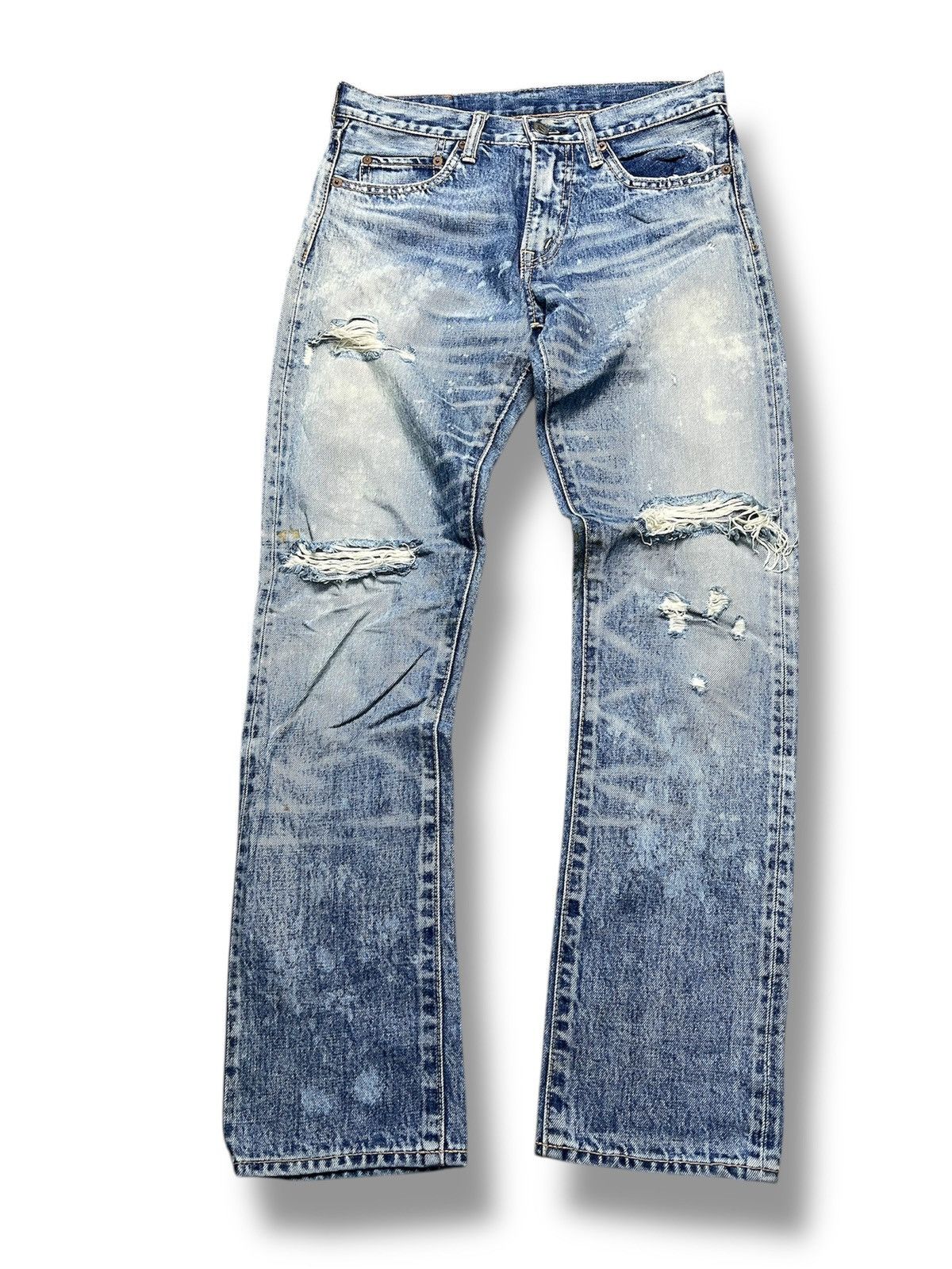 If Six Was Nine RNA Inc. Vintage Destroyed Denim Jeans (41) Size US 29 - 1 Thumbnail