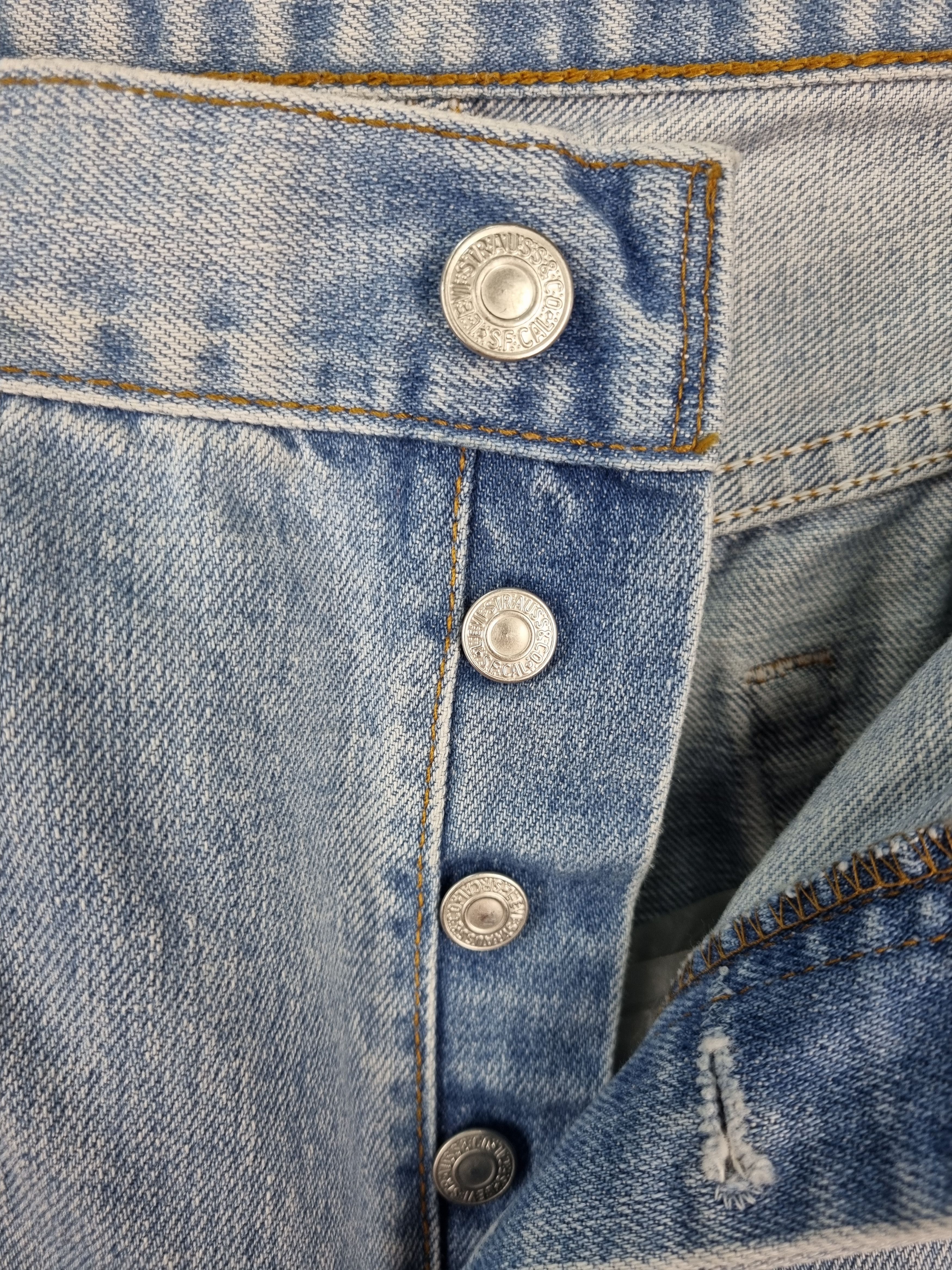 Levi's × Levi's Vintage Clothing × Vintage Levis 501 Magic Blue Vintage Denim Jeans Size US 36 / EU 52 - 10 Thumbnail