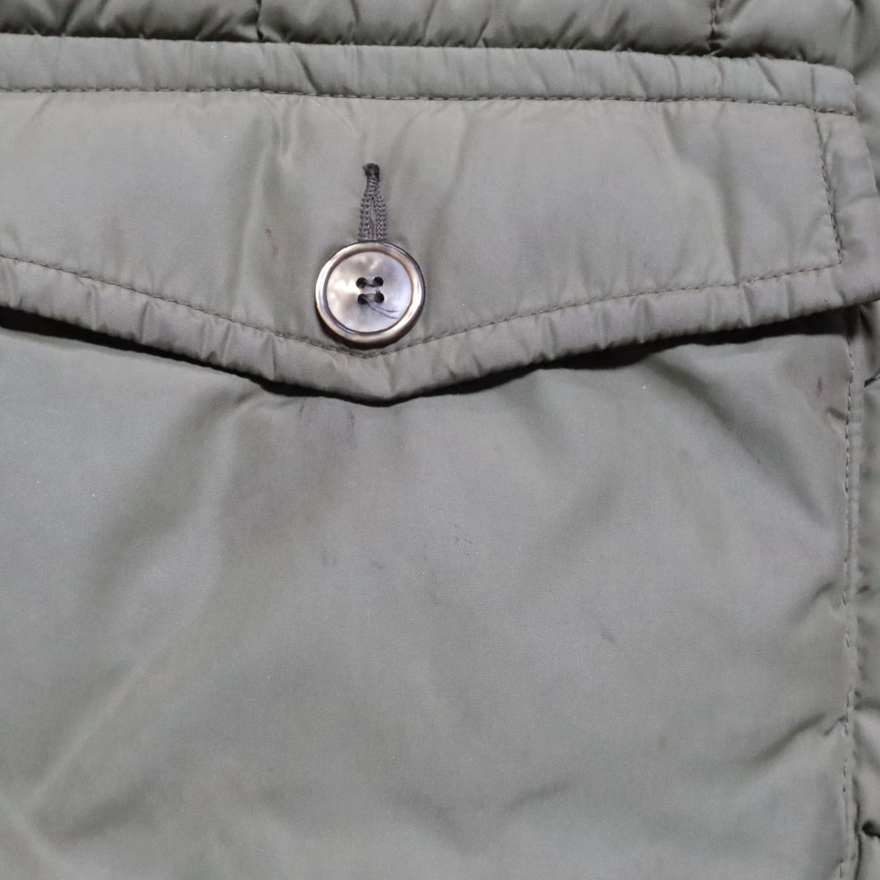 Eddie Bauer VINTAGE Eddie Bauer Quilted Down Jacket Men's 46 Green Quilted 60s Goose Skyliner Rising Sun Size US S / EU 44-46 / 1 - 5 Thumbnail