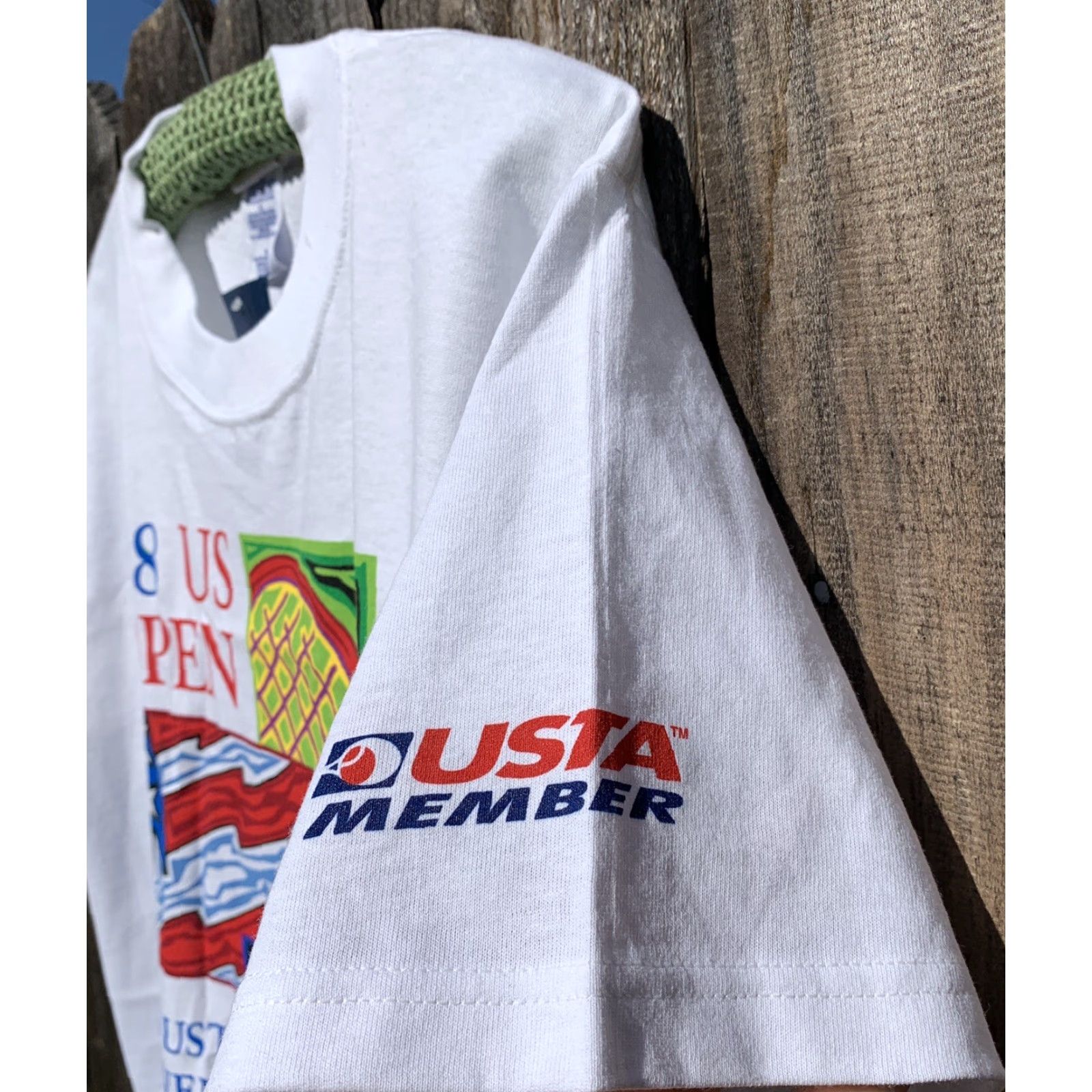 Vintage Santee Gold US Open Shirt US Open Graphic Tee Shirt Mens M White 1990s Decade 1998 Vintage Shirt USA USTA Official Licensed Product Size US M / EU 48-50 / 2 - 4 Thumbnail