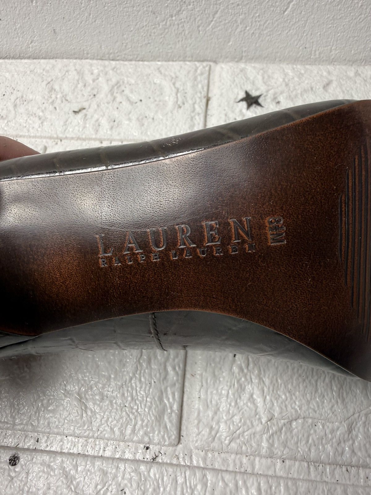 Ralph Lauren LAUREN Ralph Lauren Heels U8.5 UK6 EUR40 Croc Embossed Size US 8.5 / IT 38.5 - 14 Thumbnail