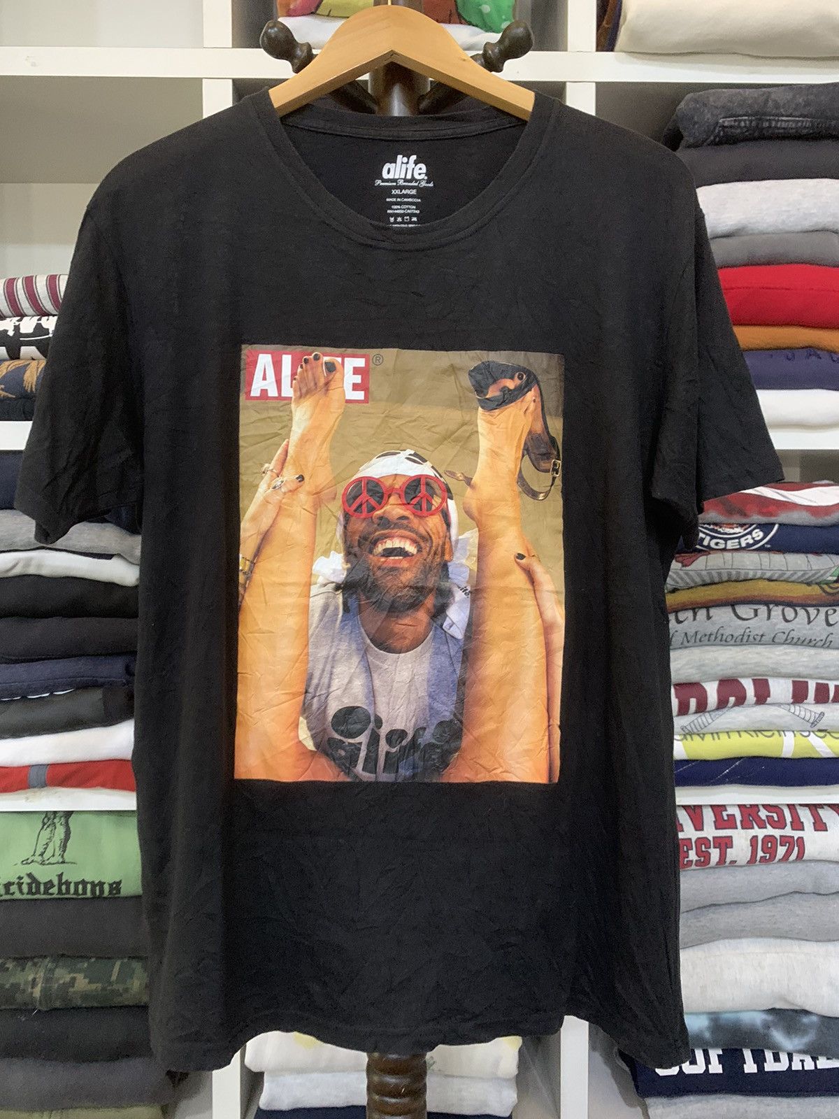 image of Alife Redman Tee in Black, Men's (Size 2XL)