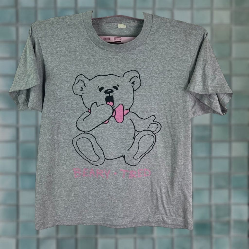 Vintage VINTAGE American Vintage Bear Graphic T-Shirt Womens Size L Gray Animal Print Size L / US 10 / IT 46 - 1 Thumbnail