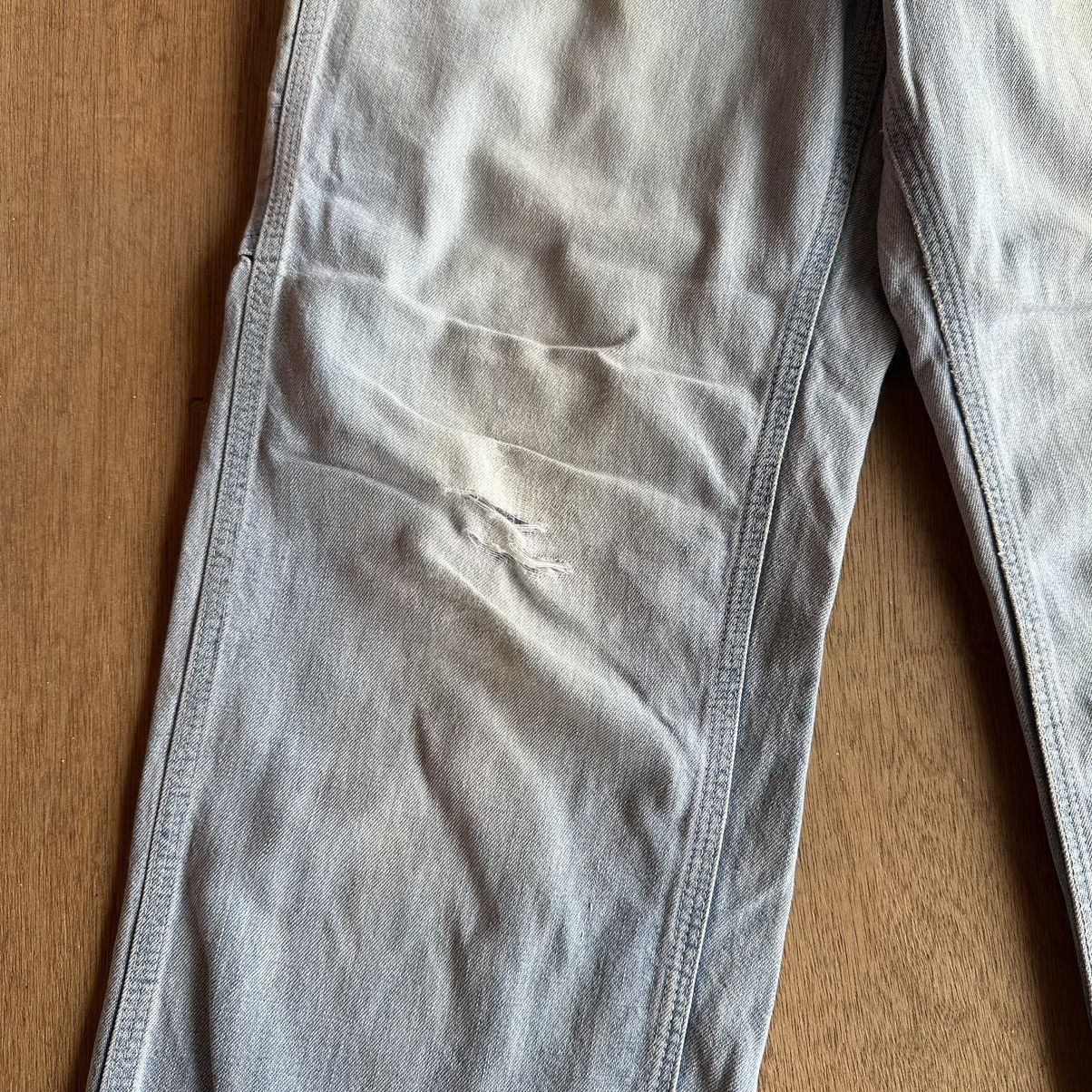 Japanese Brand VTG LEE DISTRESSED DENIM TALON RUSTY DIRTY JEANS BAGGY PANTS Size US 27 - 5 Thumbnail