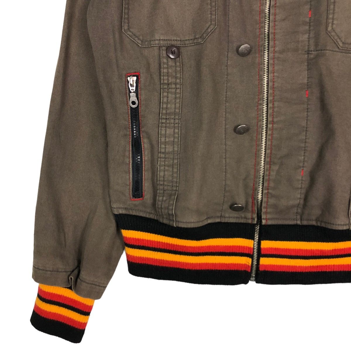 Japanese Brand VINTAGE BIKER WORK JACKET POWER TO THE PEOPLE BLACK LABEL Size US M / EU 48-50 / 2 - 6 Thumbnail