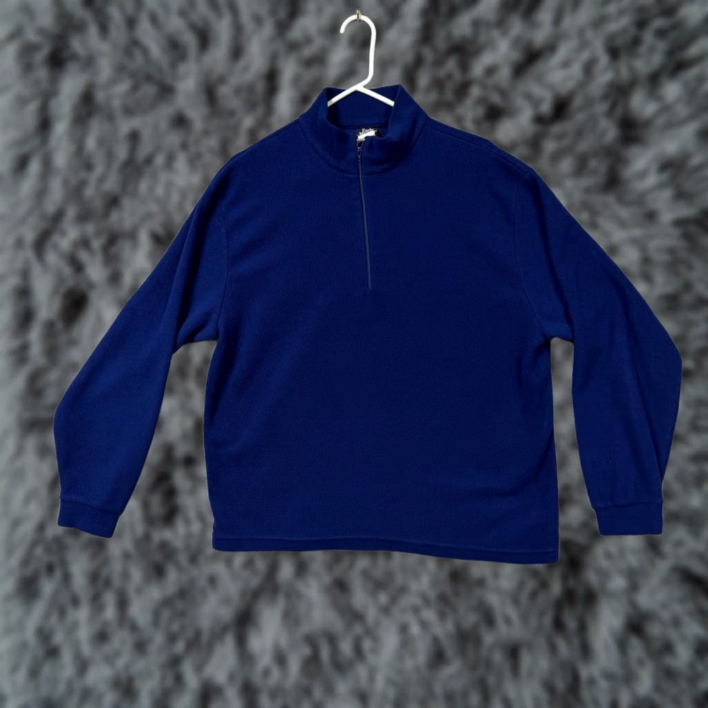 Vintage VINTAGE Early Winters Sweatshirt L 90s Fleece Blue Pullover Outdoor Athleisure Mens Size US XL / EU 56 / 4 - 1 Thumbnail