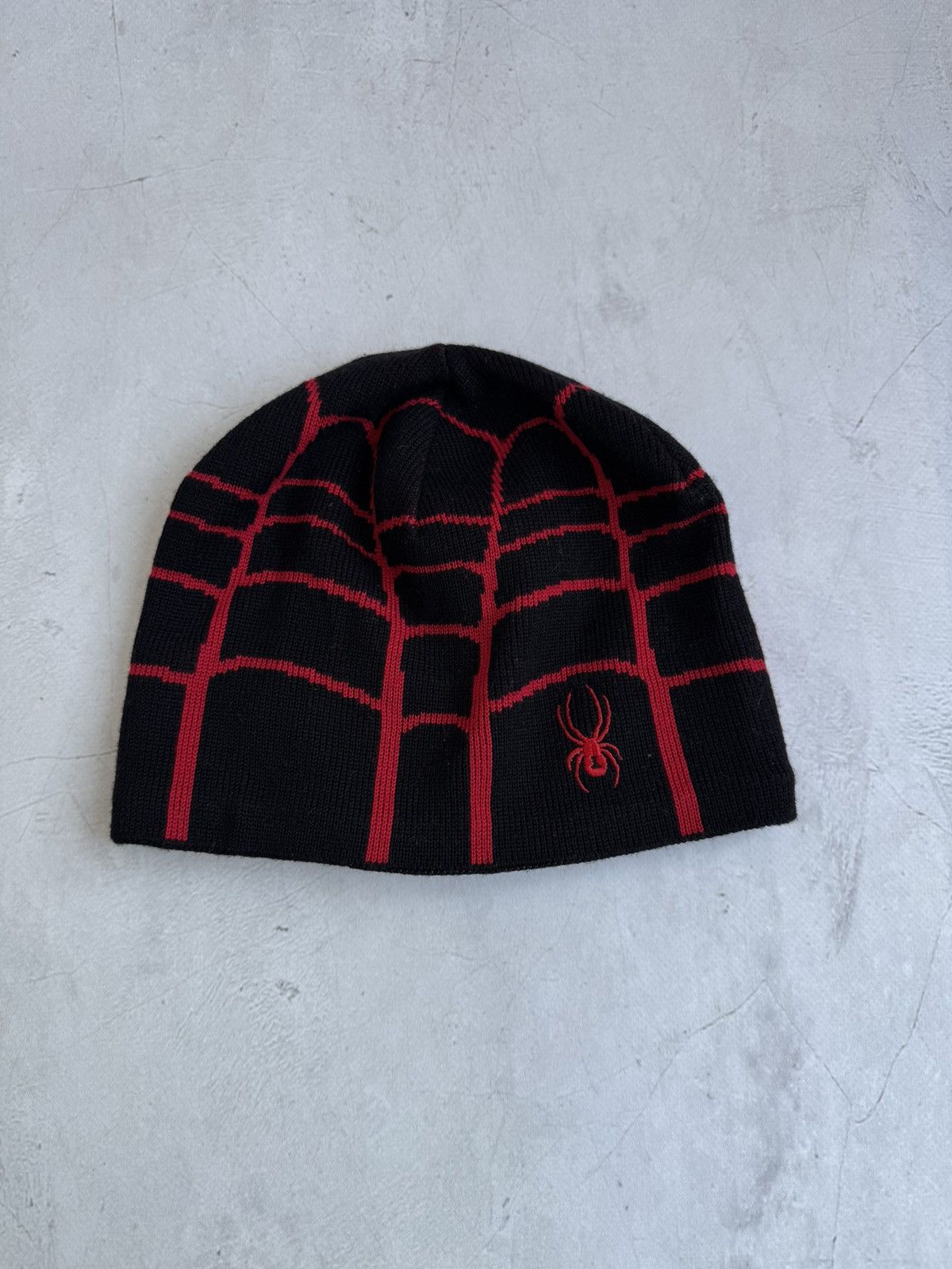 Spyder Spyder Knit Hat Black Red Spider Logo Winter Size ONE SIZE - 2 Thumbnail