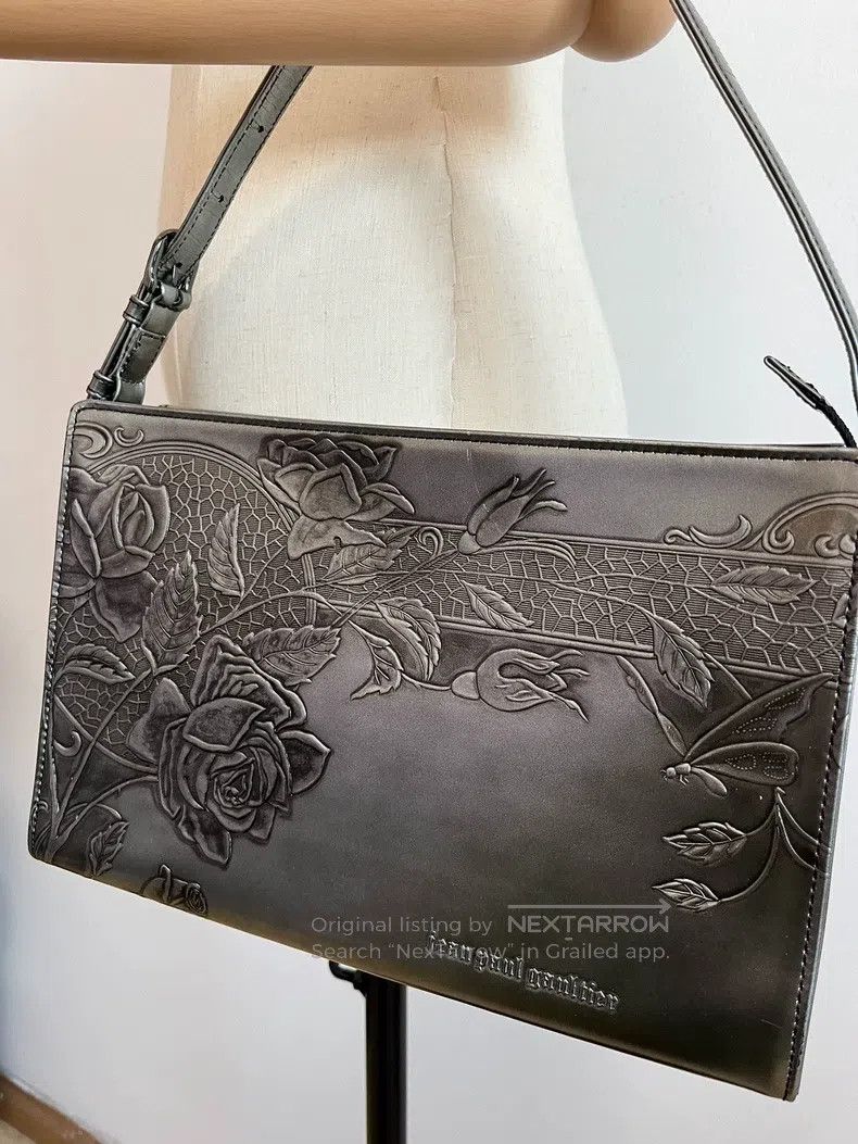 Jean Paul Gaultier Jean Paul Gaultier Silver Gun Flower Handbag Sling Bag Size ONE SIZE - 3 Thumbnail