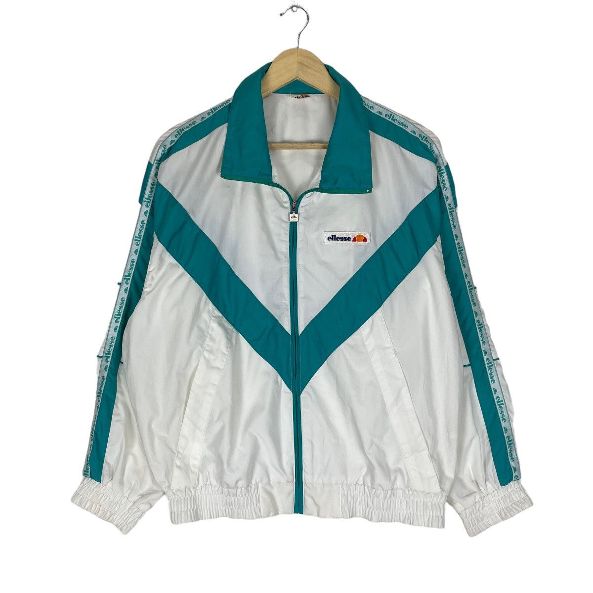 Ellesse ☀️90s ELLESE TENNIS V COLOUR BLOCK LIGHT JACKET Size US M / EU 48-50 / 2 - 1 Thumbnail