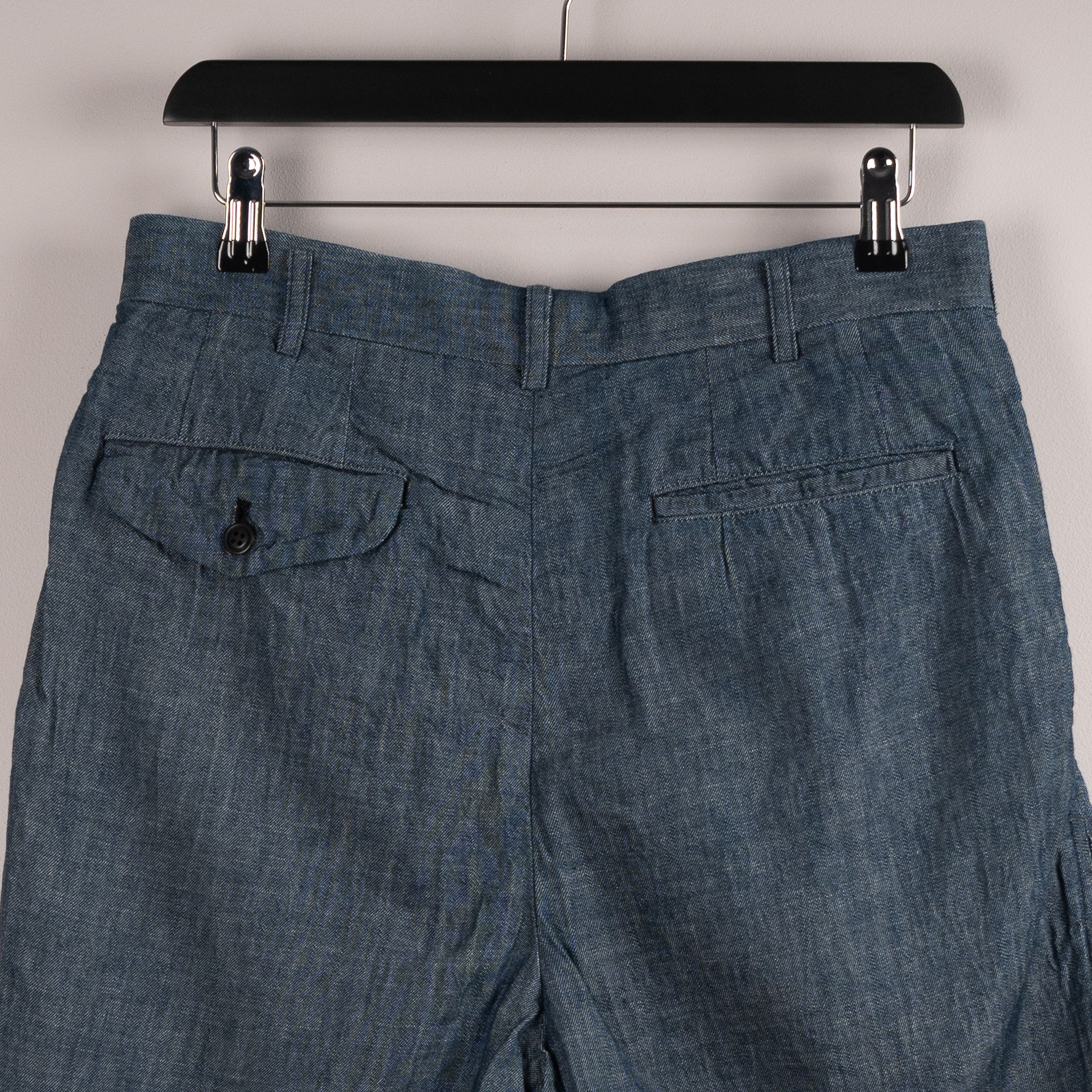 Comme des Garcons Comme Des Garçons SS11 Pleated Shorts Blue Size 29" - 5 Thumbnail