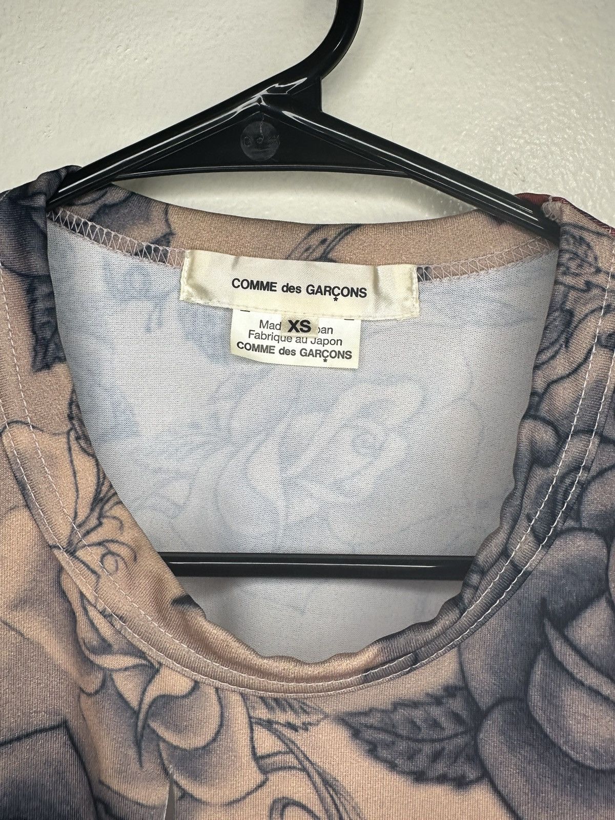 Comme des Garcons Comme Des garçons Rose Tattoo print top Size XS / US 0-2 / IT 36-38 - 2 Thumbnail