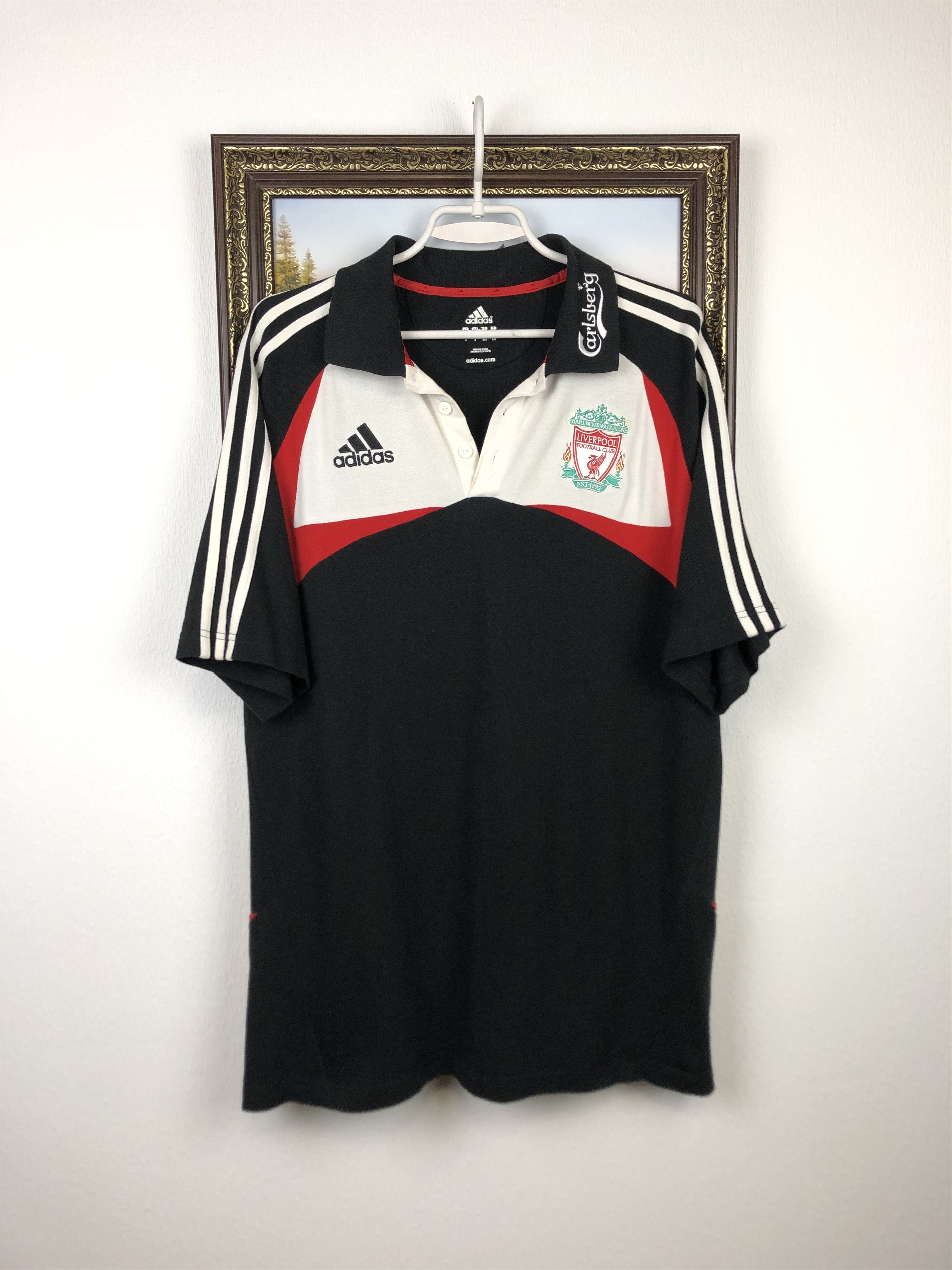 Adidas Vintage Adidas Liverpool Football Shirt Soccer Train Jersey Size US L / EU 52-54 / 3 - 1 Thumbnail