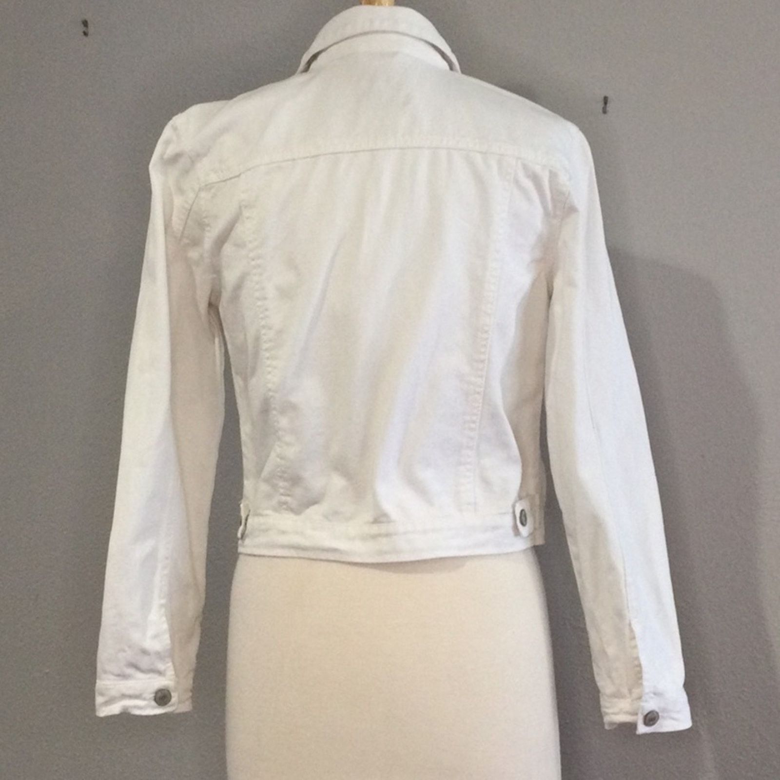 Other Love Tree Denim White Distressed Jean Jacket Small Size S / US 4 / IT 40 - 8 Thumbnail