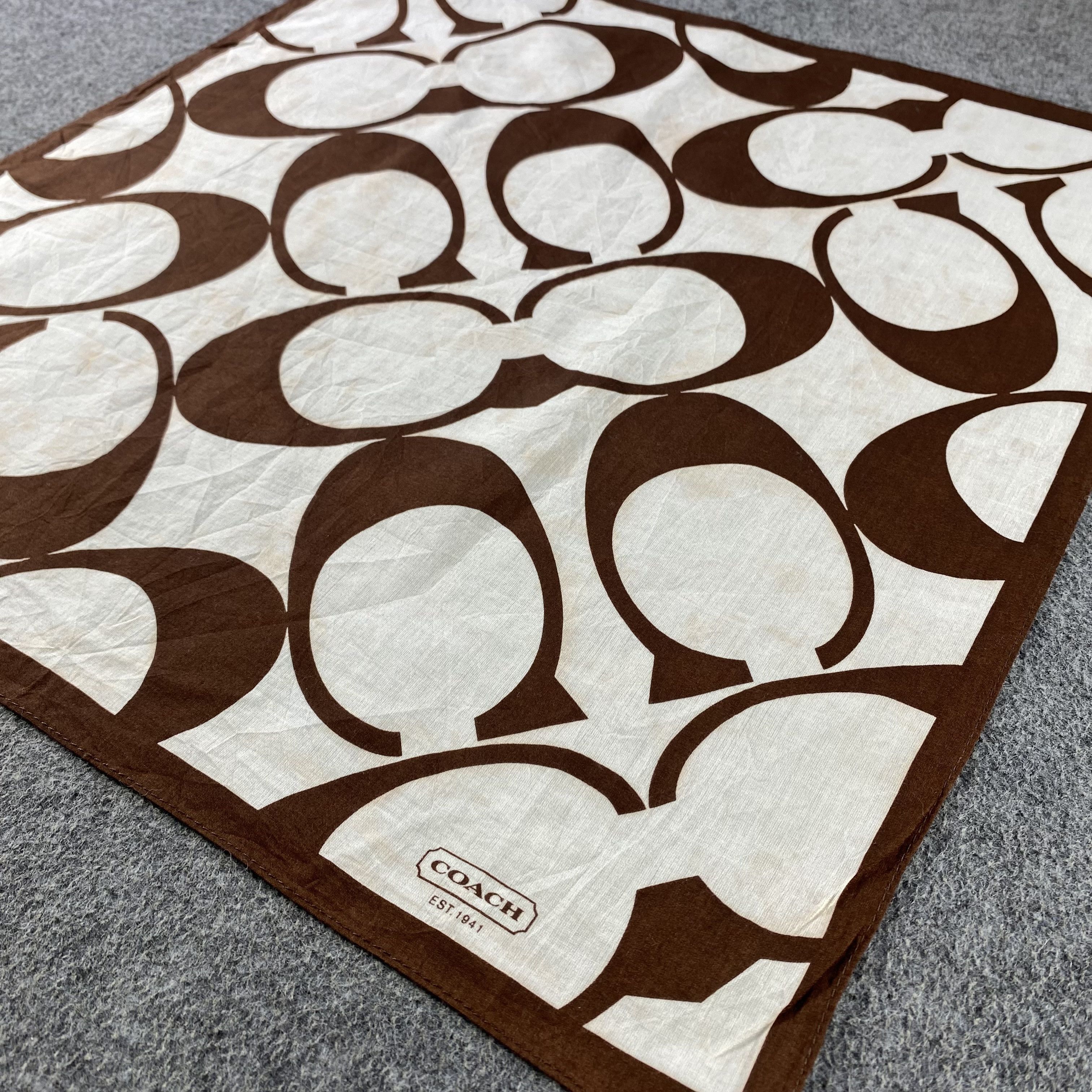 Coach × Vintage Coach Handkerchief/Neckerchief/Bandana HC640 Size ONE SIZE - 2 Thumbnail