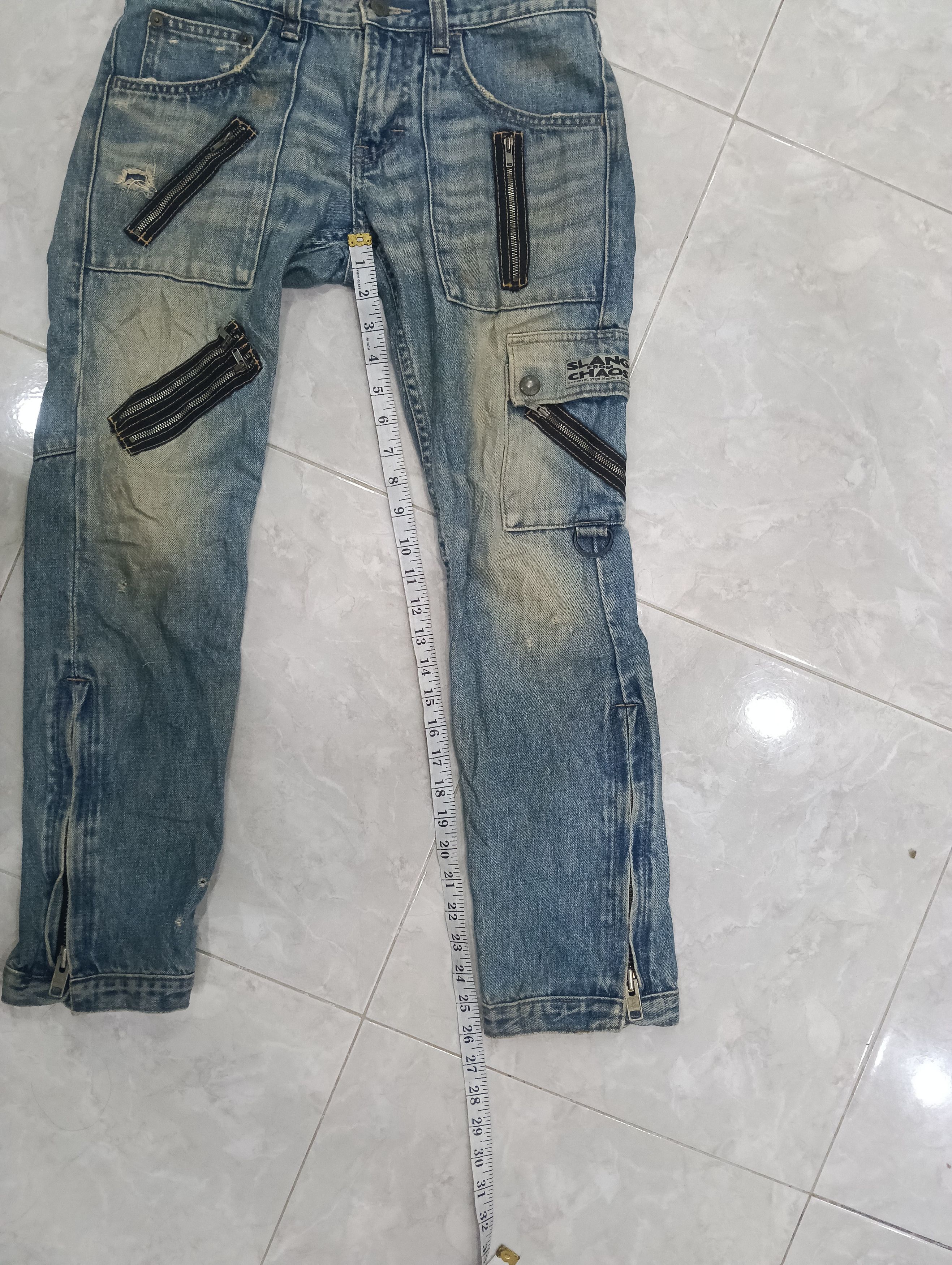 Le Grande Bleu (L.G.B.) RNA Slang Chaos Japan Brand Punk Anarchy Style Size 30" / US 8 / IT 44 - 17 Thumbnail