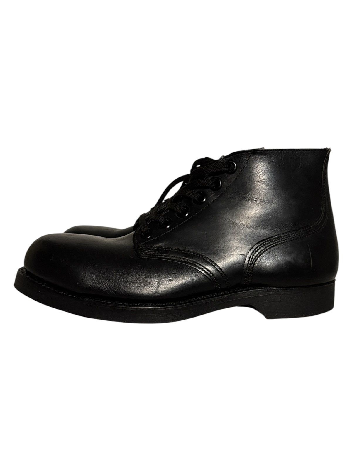 Vintage Vintage 60s black leather military boots Size US 8 / EU 41 - 4 Thumbnail