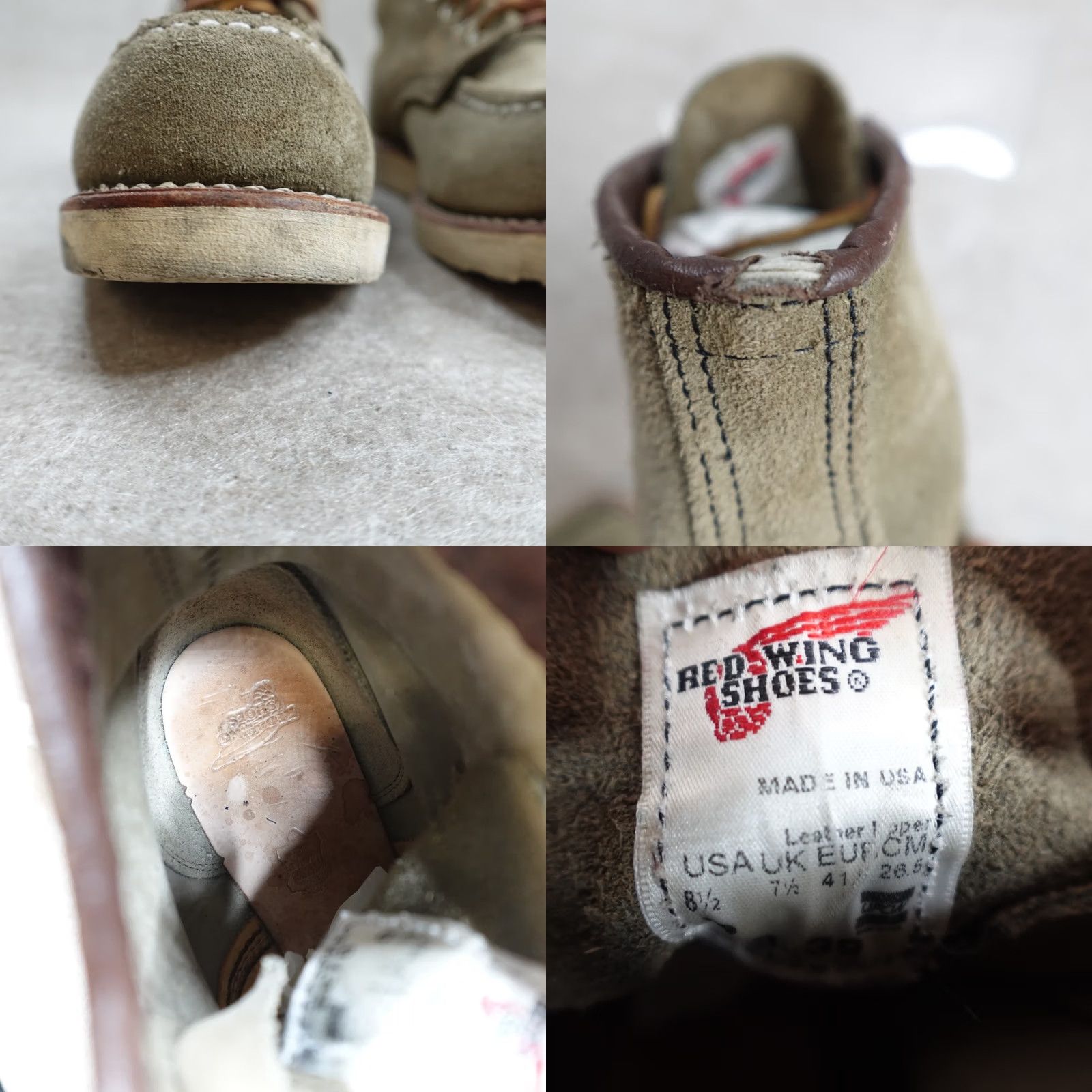 Nigel Cabourn Red Wing Shoes Boots 8.5 Gray Suede Roughout 8139 Nigel Cabourn 2010 Mens Combat Leather Gray Boots Size US 9 / EU 42 - 8 Thumbnail