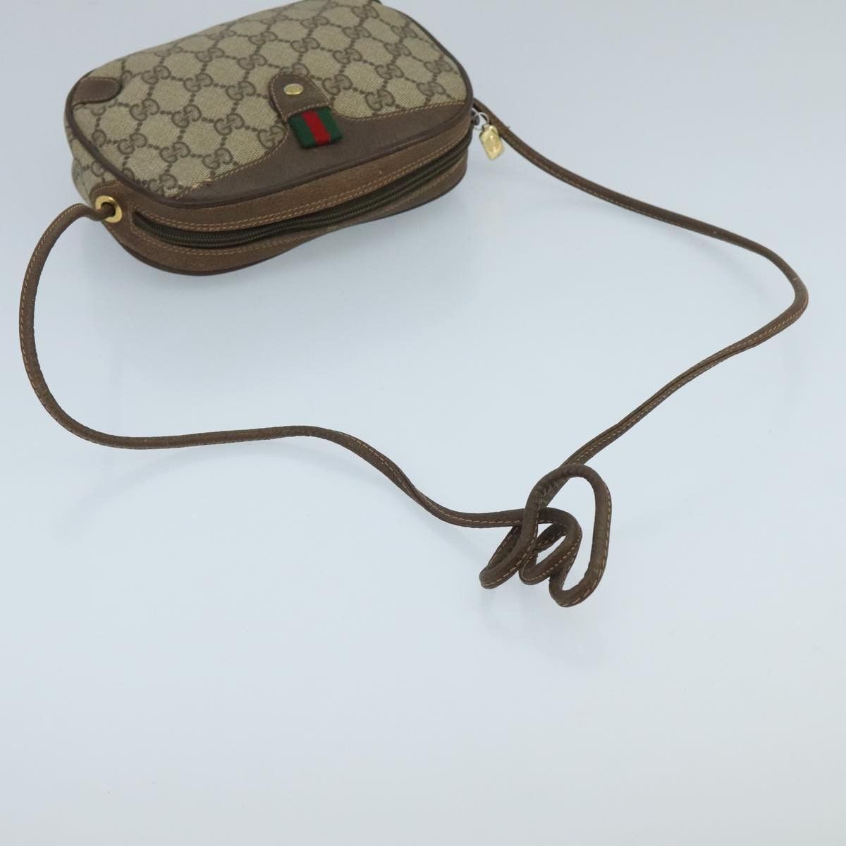 Gucci GUCCI GG Supreme Web Sherry Line Shoulder Bag Pvc Beige 89 Size ONE SIZE - 7 Thumbnail