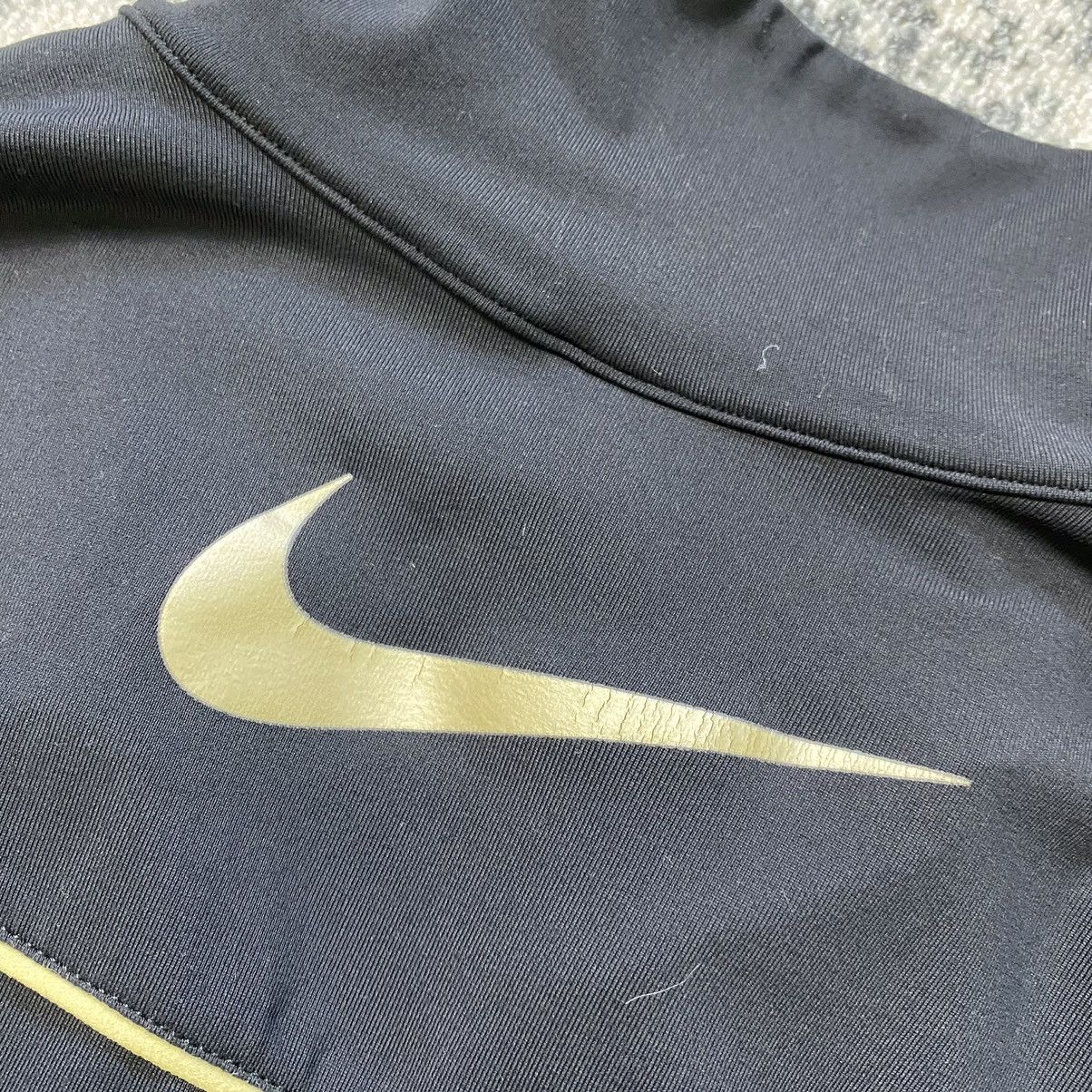 Nike × Vintage Vintage Nike Zip Up Sweatshirt Drill Gold Swoosh Y2K 90s Size M / US 6-8 / IT 42-44 - 8 Thumbnail