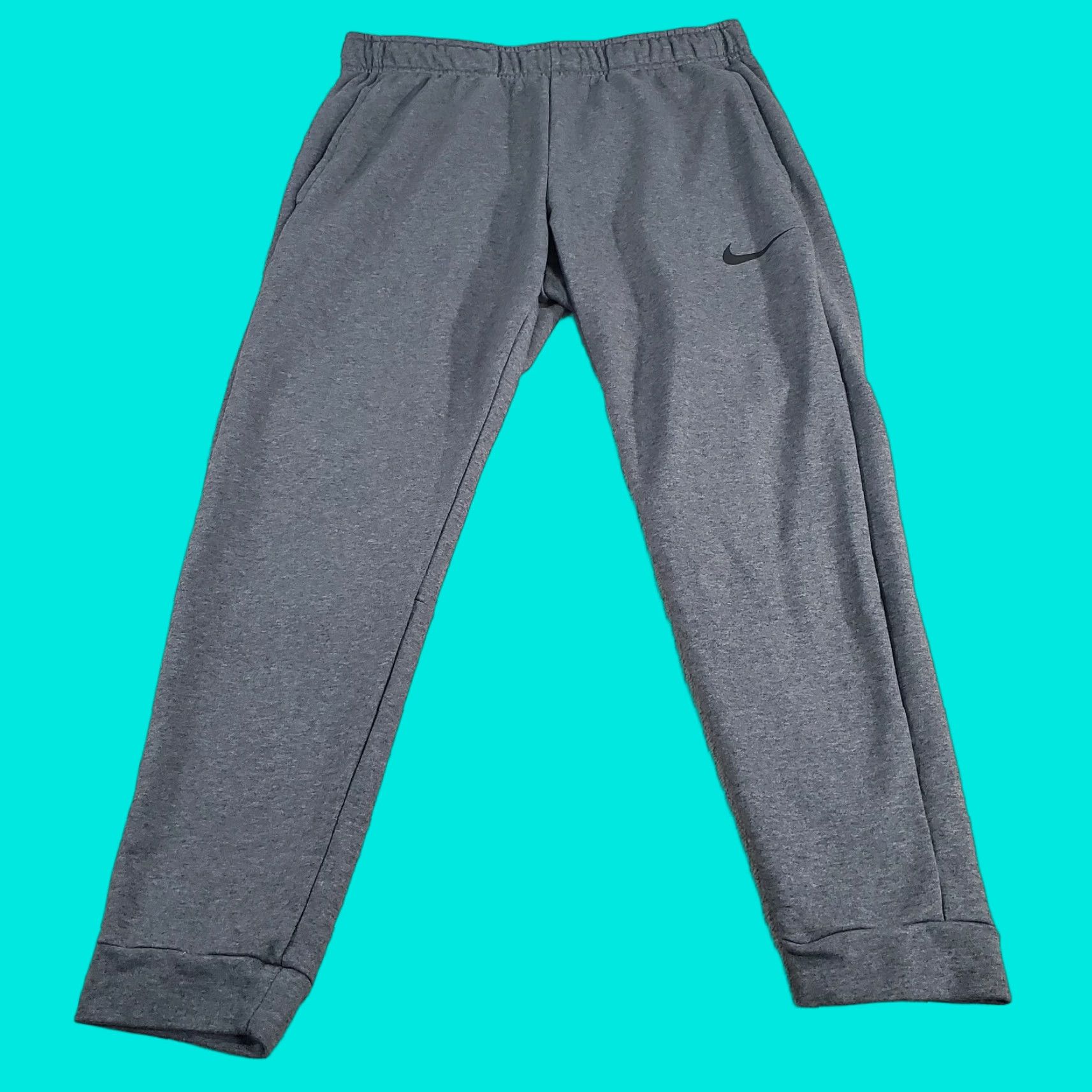 Nike Nike Pants Mens Large Gray Dri Fit Training Joggers Track Tapered CZ6379 071 Size US 33 - 1 Thumbnail