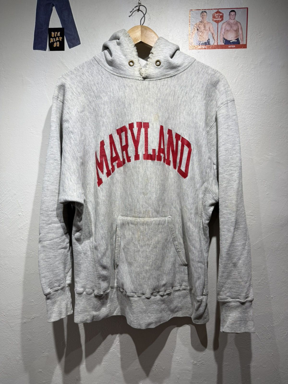 Vintage Vintage 80s University of Maryland champion hoodie Size US XL / EU 56 / 4 - 1 Thumbnail