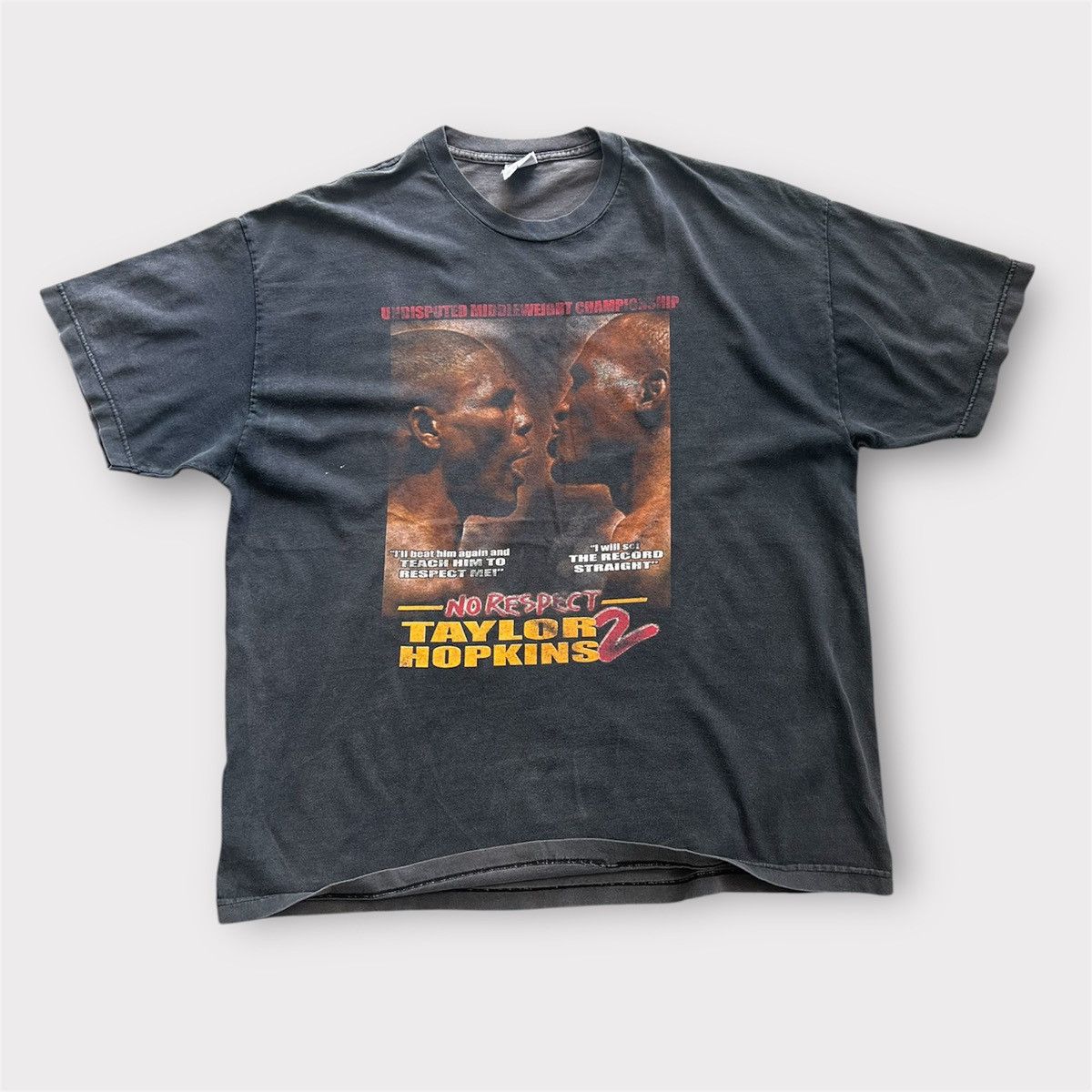 Rap Tees Vintage Rare Taylor vs Hopkins Rap Tee Boxing WBC XXL Size US XXL / EU 58 / 5 - 1 Thumbnail
