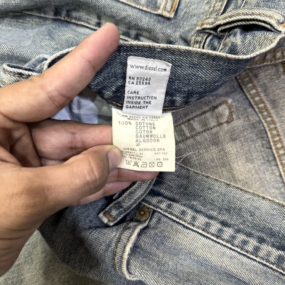 Diesel Vintage Diesel Industriy Denim Size US 34 / EU 50 - 11 Thumbnail
