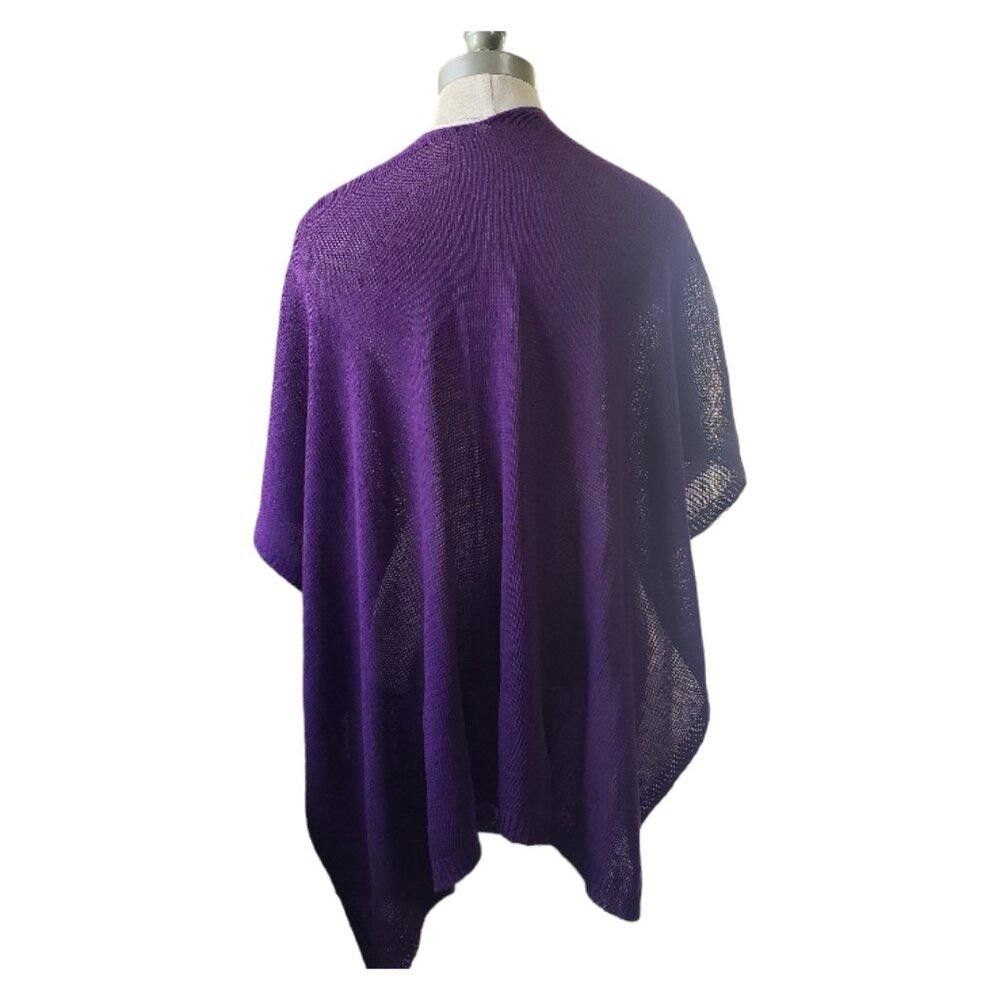 Designer CT1653 Purple Ladies Shrug OS Size ONE SIZE - 3 Thumbnail