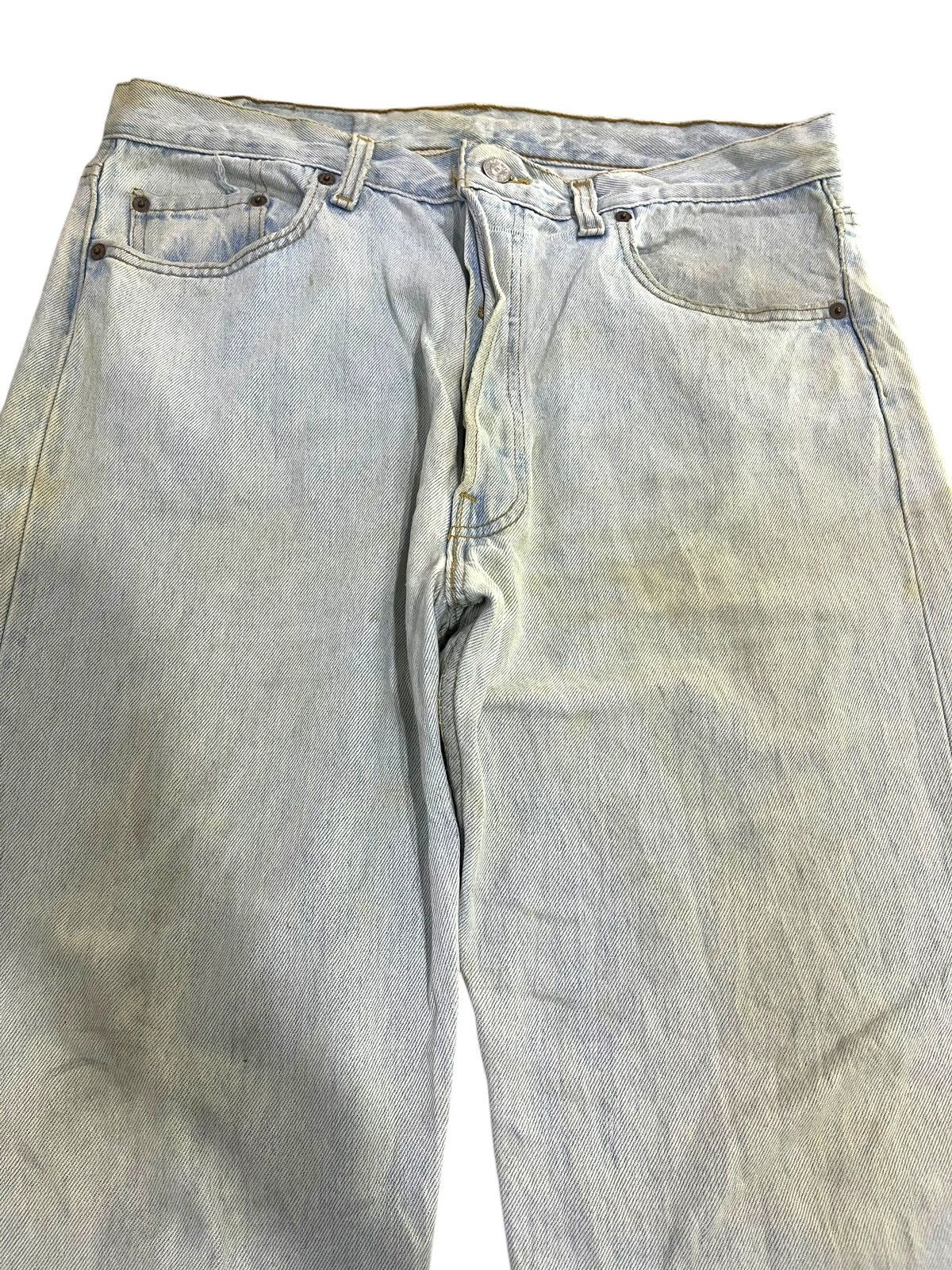 If Six Was Nine × Japanese Brand × Le Grande Bleu (L.G.B.) VINTAGE RUSTY LEVIS 501 WASHED BLUE DENIM JEANS Size US 35 - 2 Thumbnail