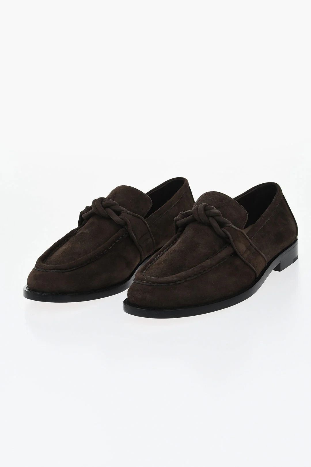 Bottega Veneta og1mm0426 Suede Loafers in Brown Size US 6.5 / EU 39-40 - 3 Thumbnail