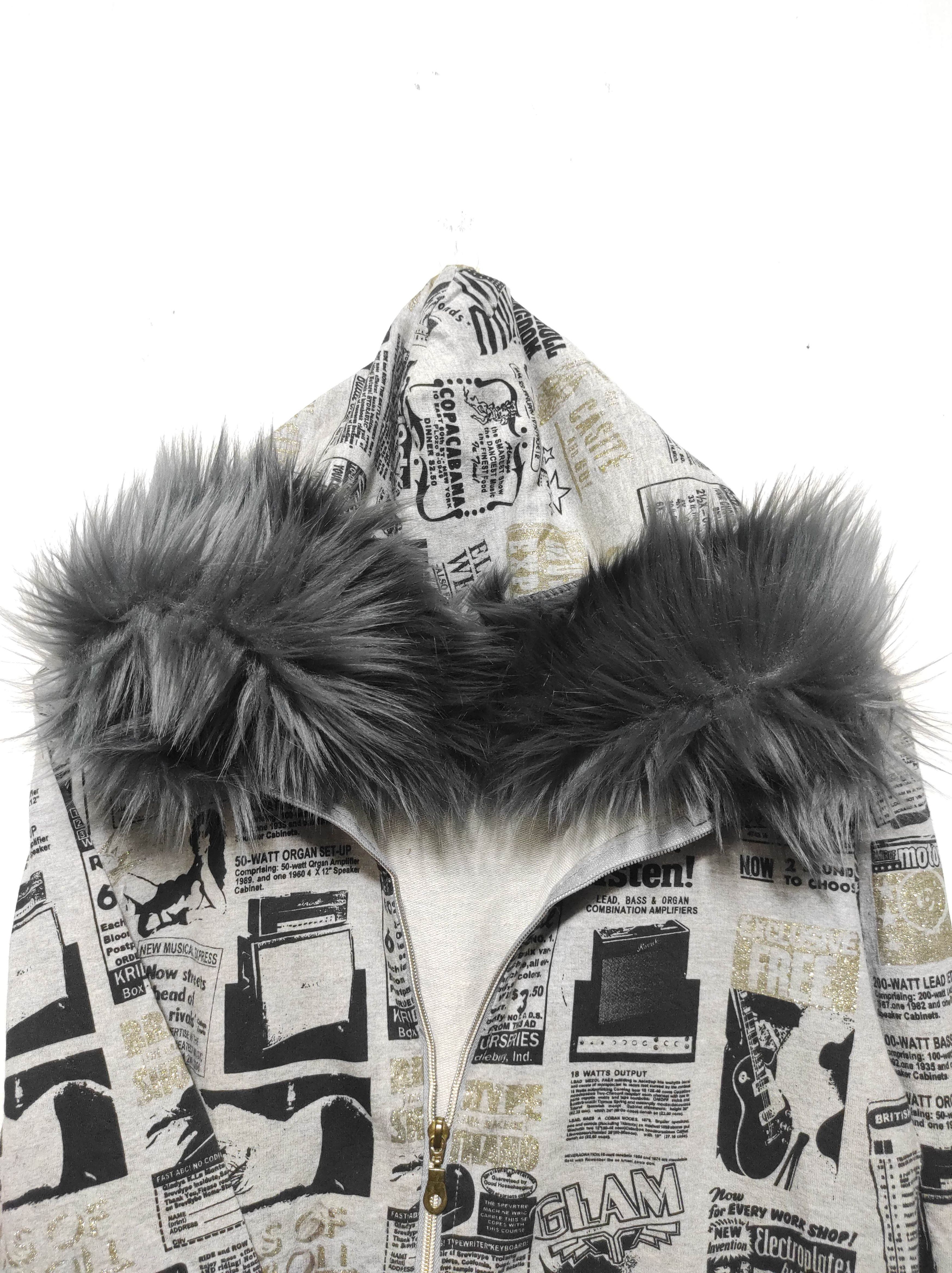 If Six Was Nine Lock Heaven Newspapper Double Zip Fur Hoodie i6w9 LGB style Size US S / EU 44-46 / 1 - 4 Thumbnail