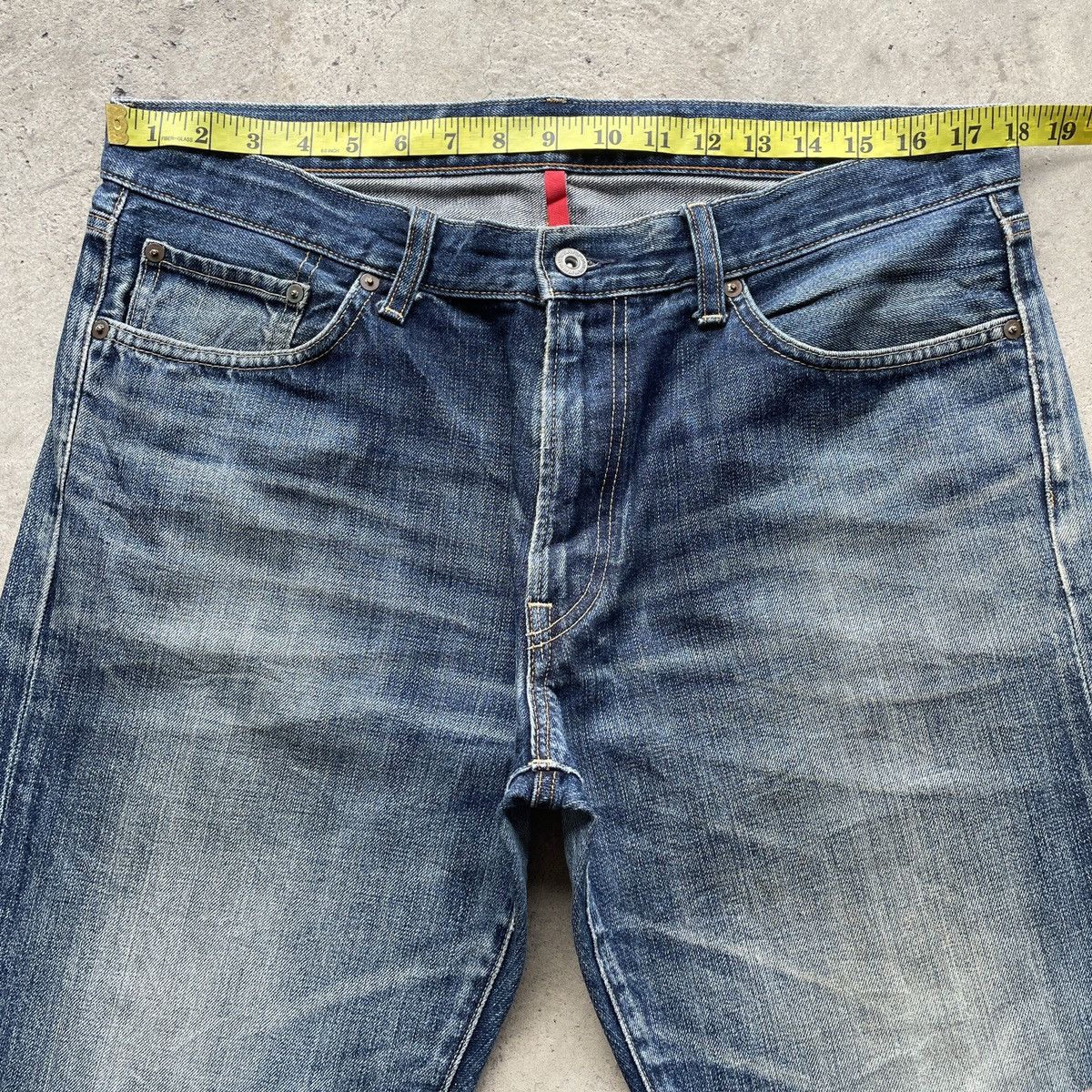 Japanese Brand Vintage Japanese UJ Faded Denim Jeans Pants W36x29 Size US 36 / EU 52 - 5 Thumbnail