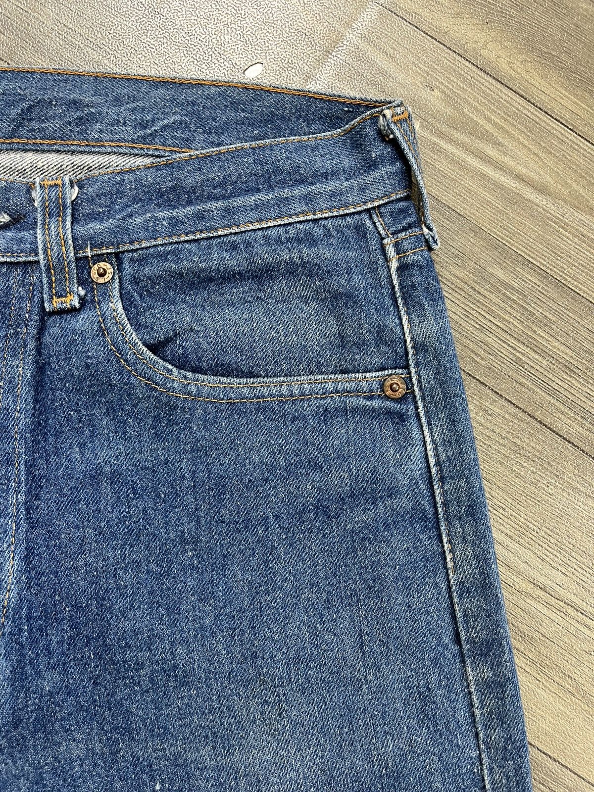 Levi's Vintage Clothing 🇺🇸1980s Vintage Levis 501 30x36 Straight Leg Blue Jeans Size US 30 / EU 46 - 8 Thumbnail
