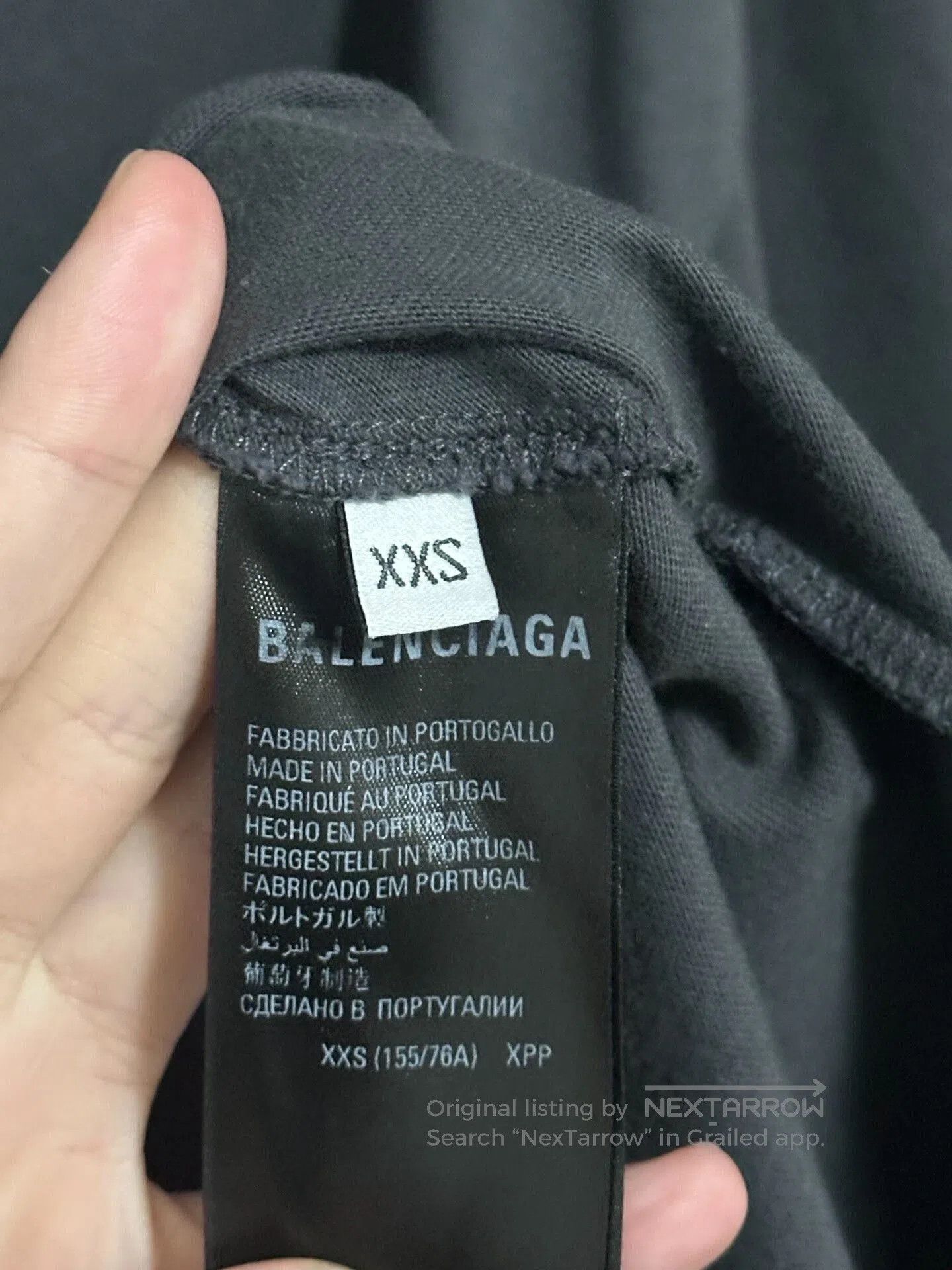 Balenciaga balenciaga short sleeve t-shirt with logo. Size US XXS / EU 40 - 3 Thumbnail