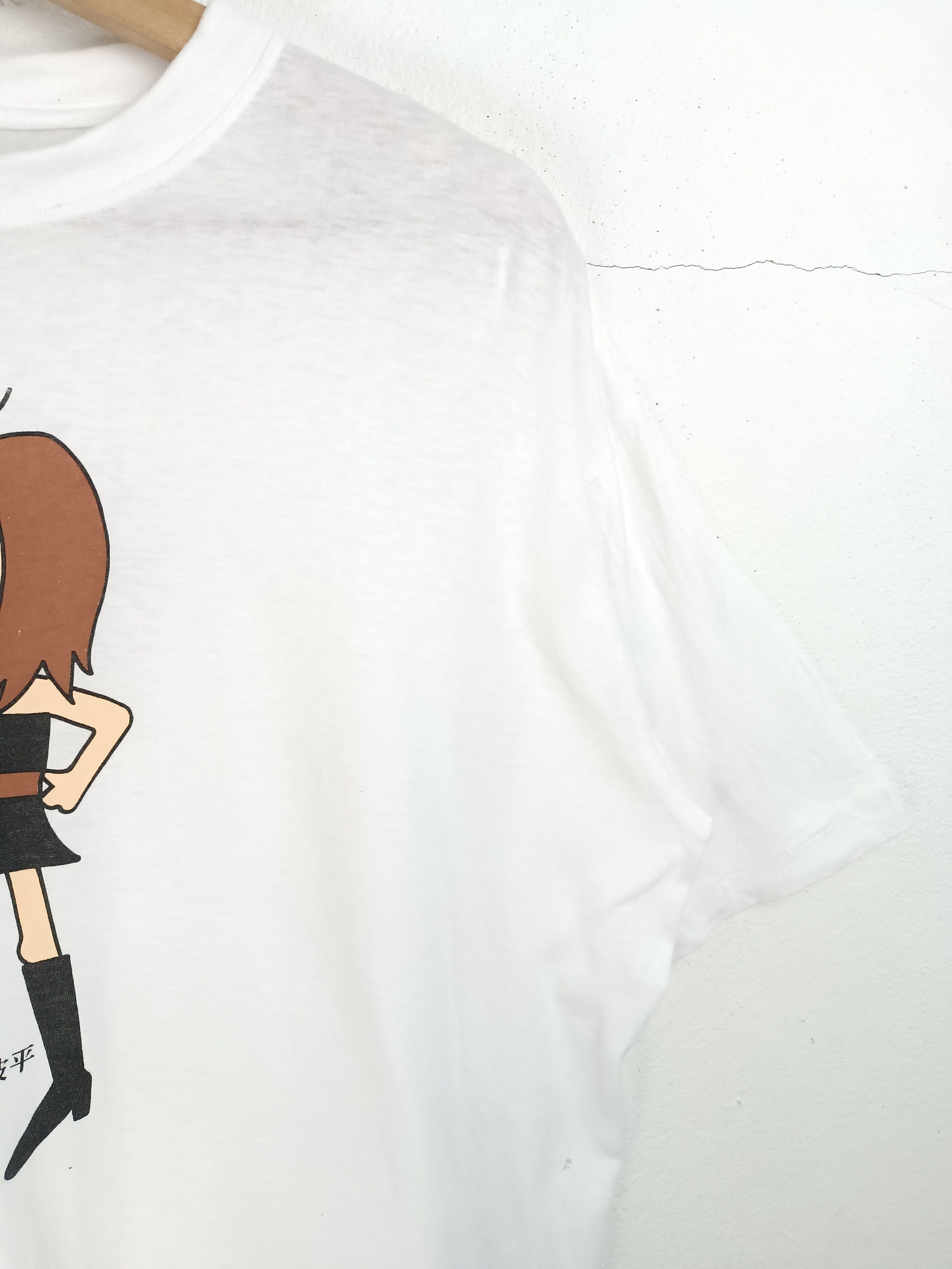 Japanese Brand VINTAGE 90'S AMURO NAMI Ama-chan Sazae-san ANIME FUNNY TEE Size US L / EU 52-54 / 3 - 6 Thumbnail