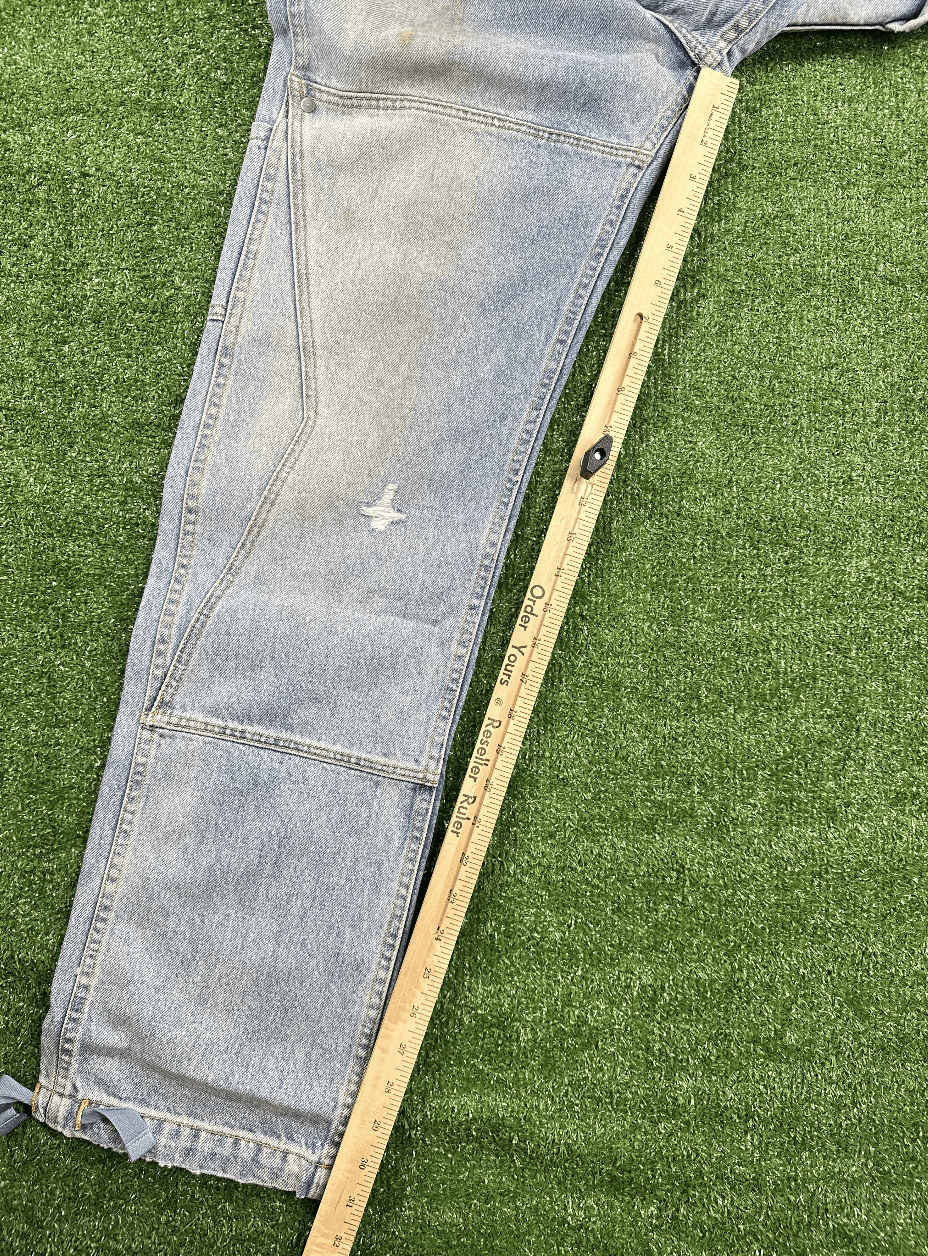 Rhude RHUDE Authentic Reza Denim Double Knee Indigo Pants Size US 28 / EU 44 - 8 Thumbnail