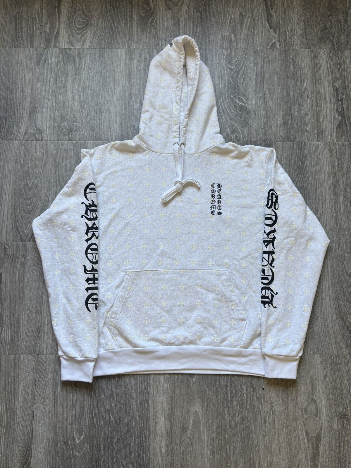 Chrome Hearts Chrome Hearts White Cross Plus Hoodie Size US S / EU 44-46 / 1 - 1 Thumbnail