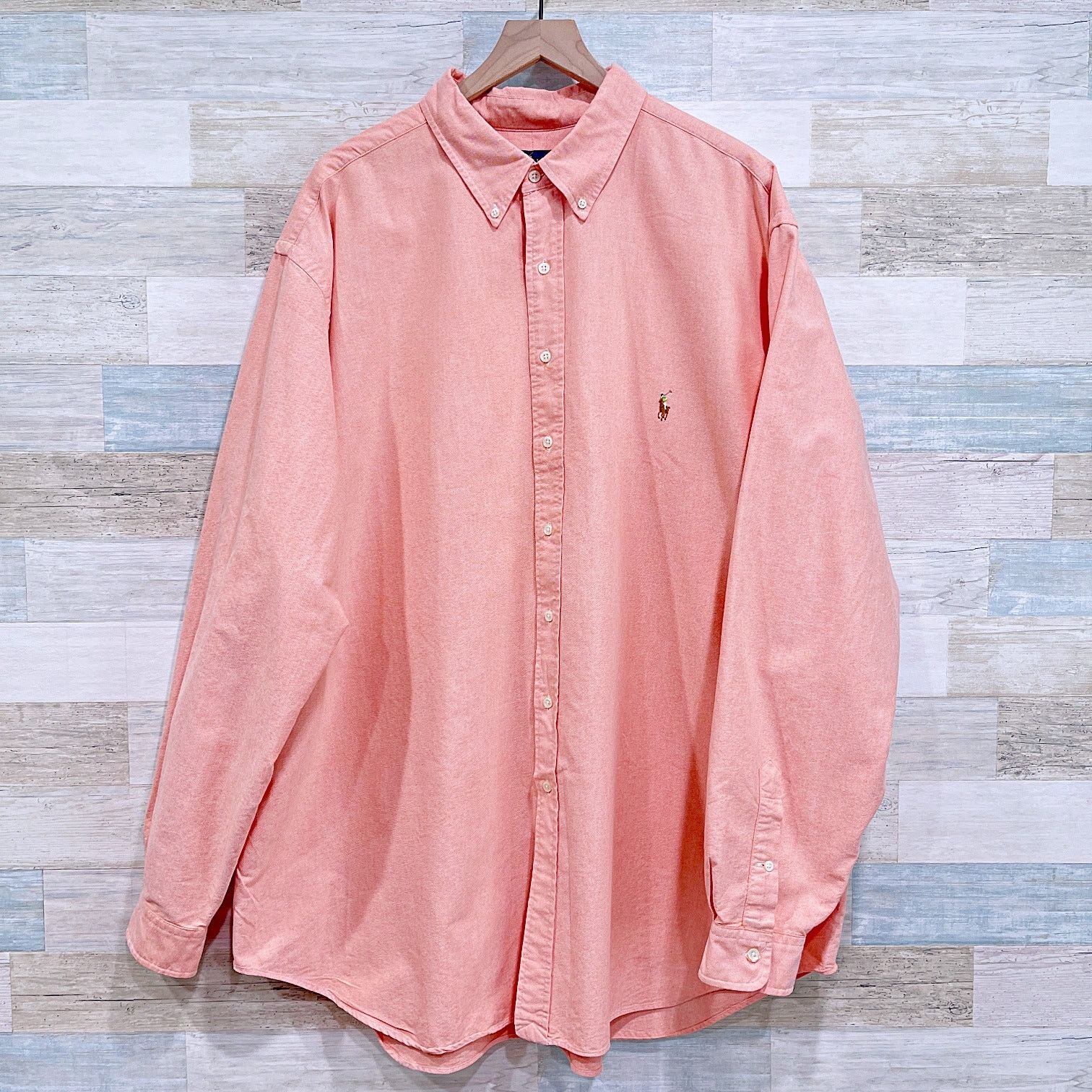 Ralph Lauren Ralph Lauren Classic Fit Oxford Shirt Orange Coral Mens 3XLT Size US XXL / EU 58 / 5 - 1 Thumbnail