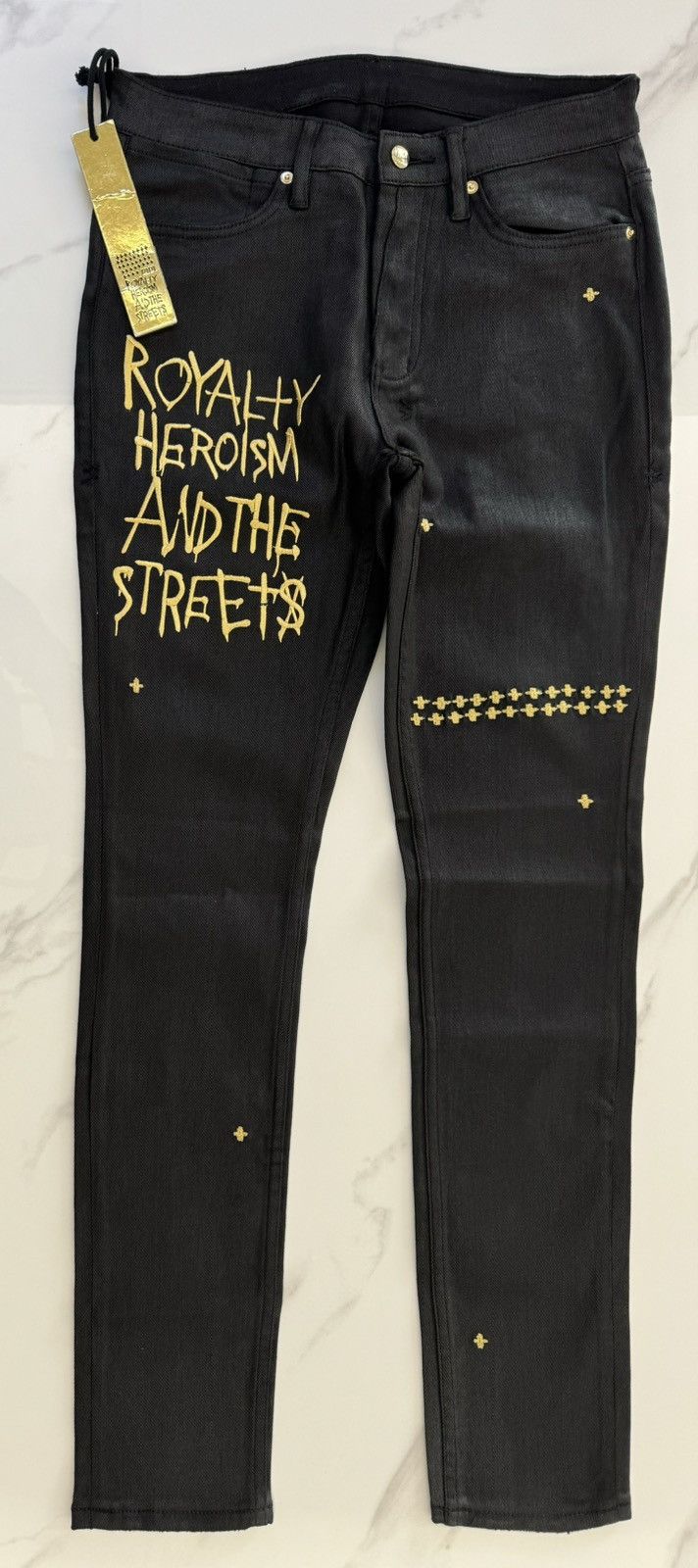 Ksubi Ksubi 23 Van Winkle Jet Black Wax Size US 32 / EU 48 - 3 Thumbnail
