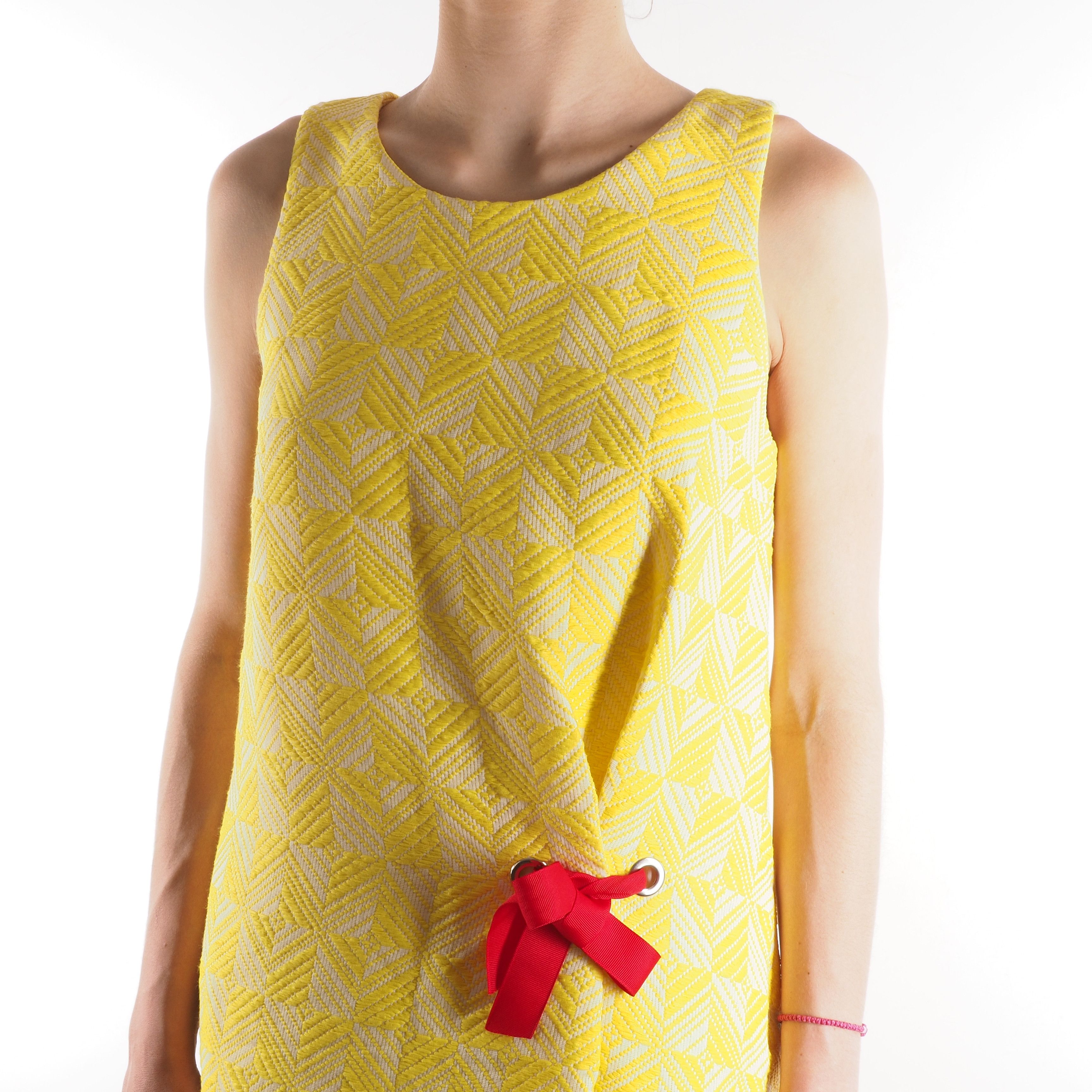 Paul Smith Paul Smith Women's Sleeveless Yellow Dress Size M / US 6-8 / IT 42-44 - 12 Thumbnail
