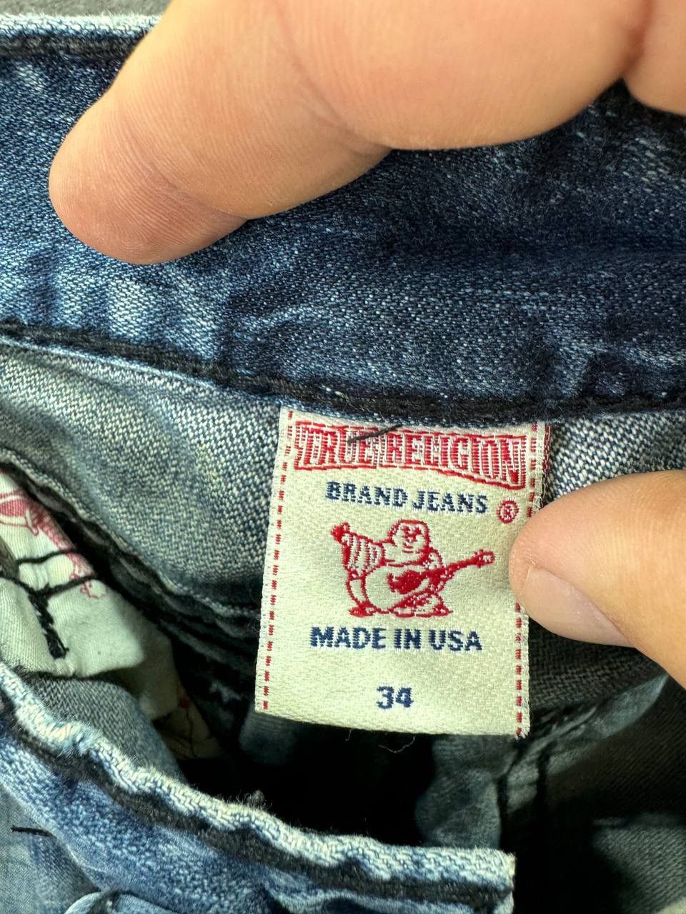 True Religion True Religion Vintage Blue Jeans Denim Black Stitching Size US 34 / EU 50 - 13 Thumbnail